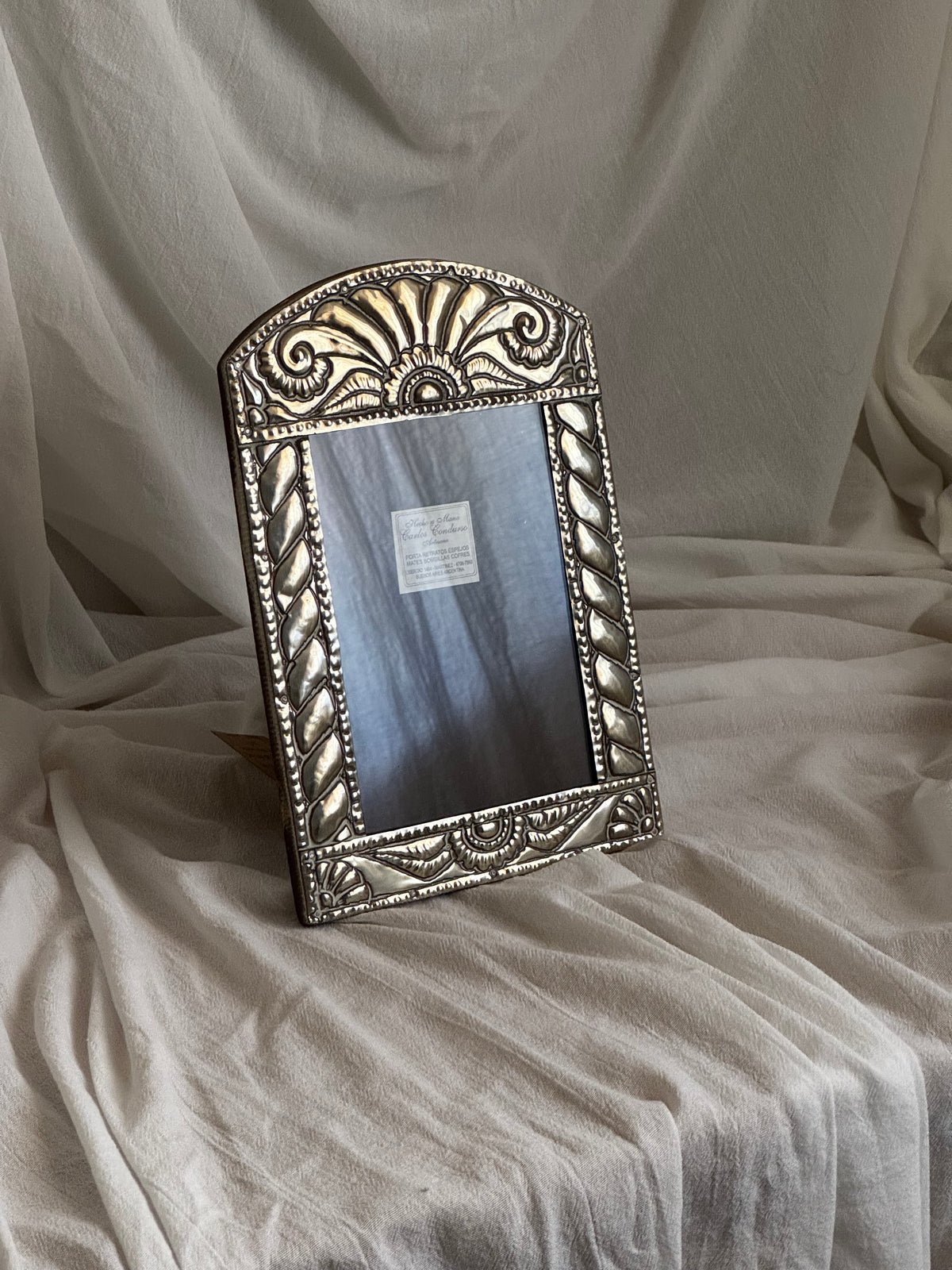 VINTAGE ARGENTINIAN ALPACA-SILVER PHOTO FRAME BY CARLOS CONDURSO