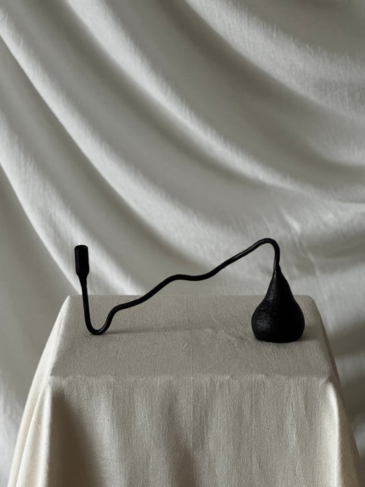Waft Iron Candlestick