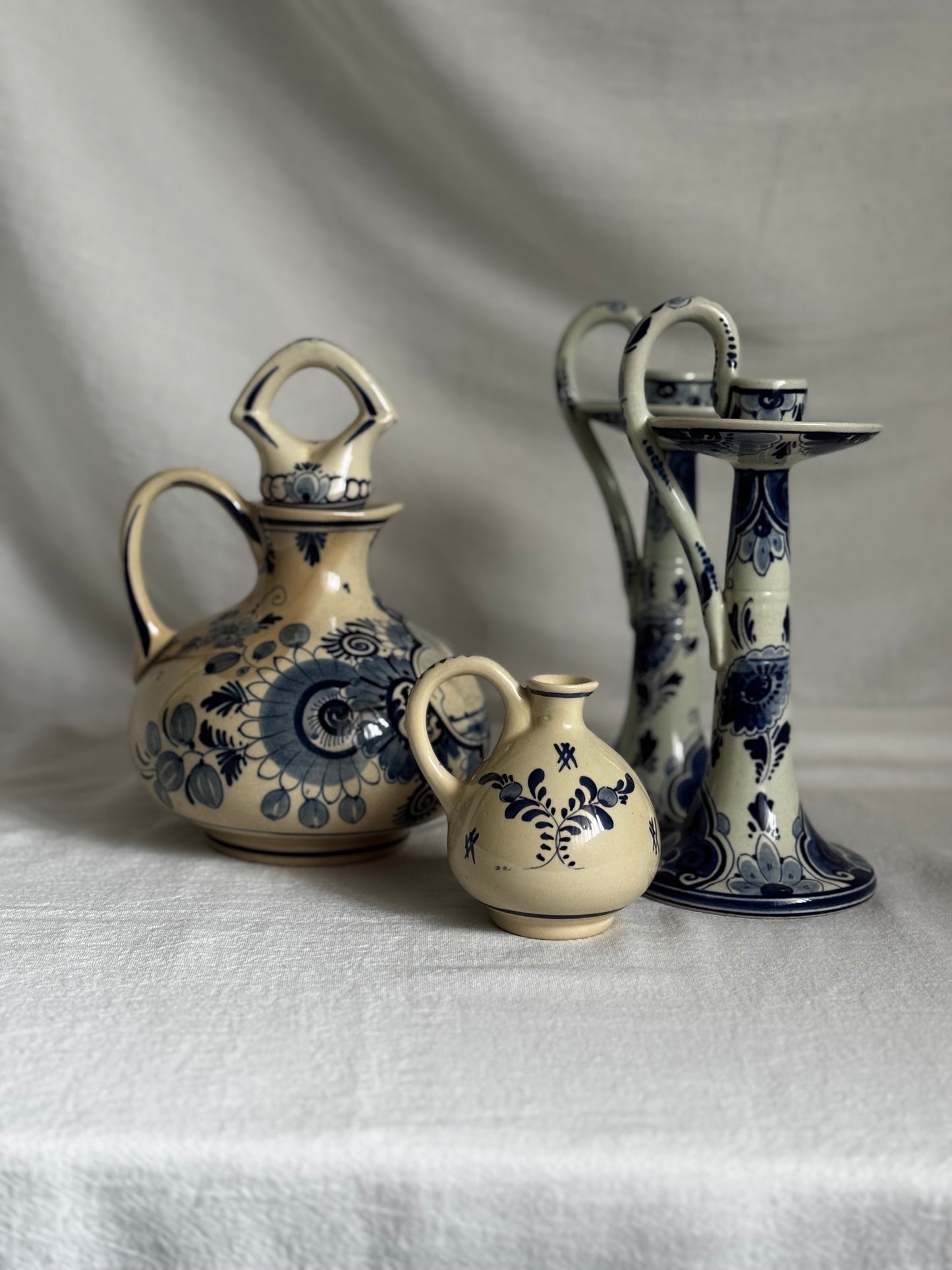 VINTAGE BOLS DELFT HOLLAND DECANTER