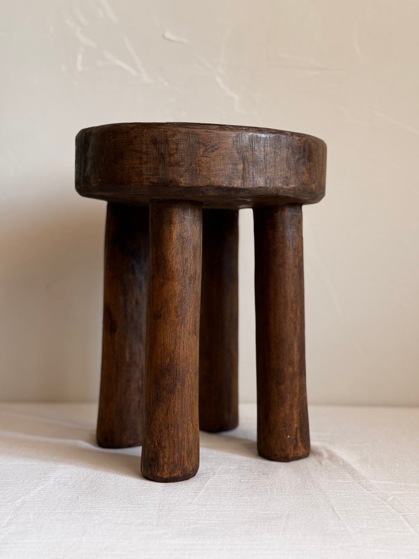 ROUND AFRICAN SENUFO STOOL No3