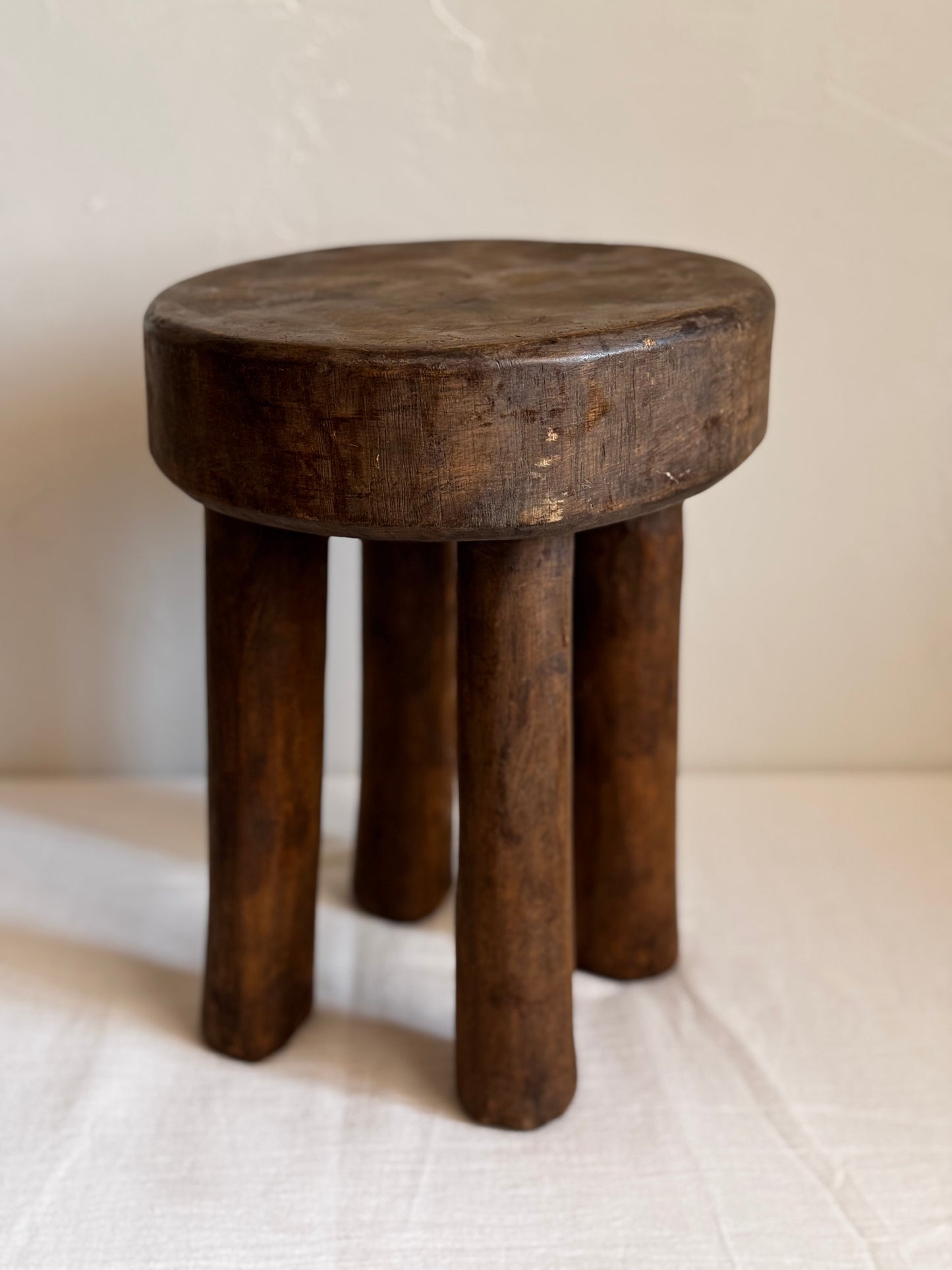 ROUND AFRICAN SENUFO STOOL No3