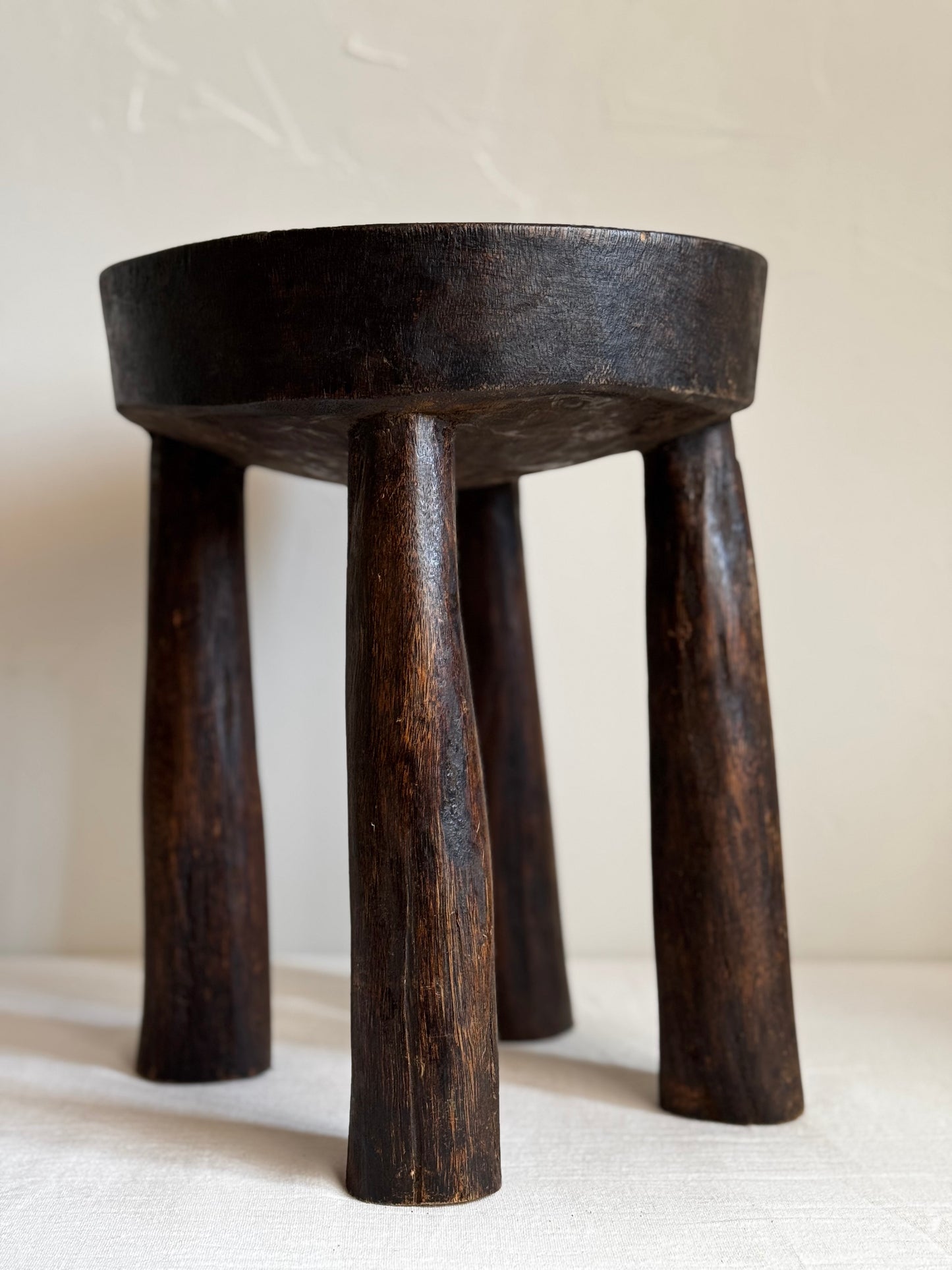 ROUND AFRICAN SENUFO STOOL No4