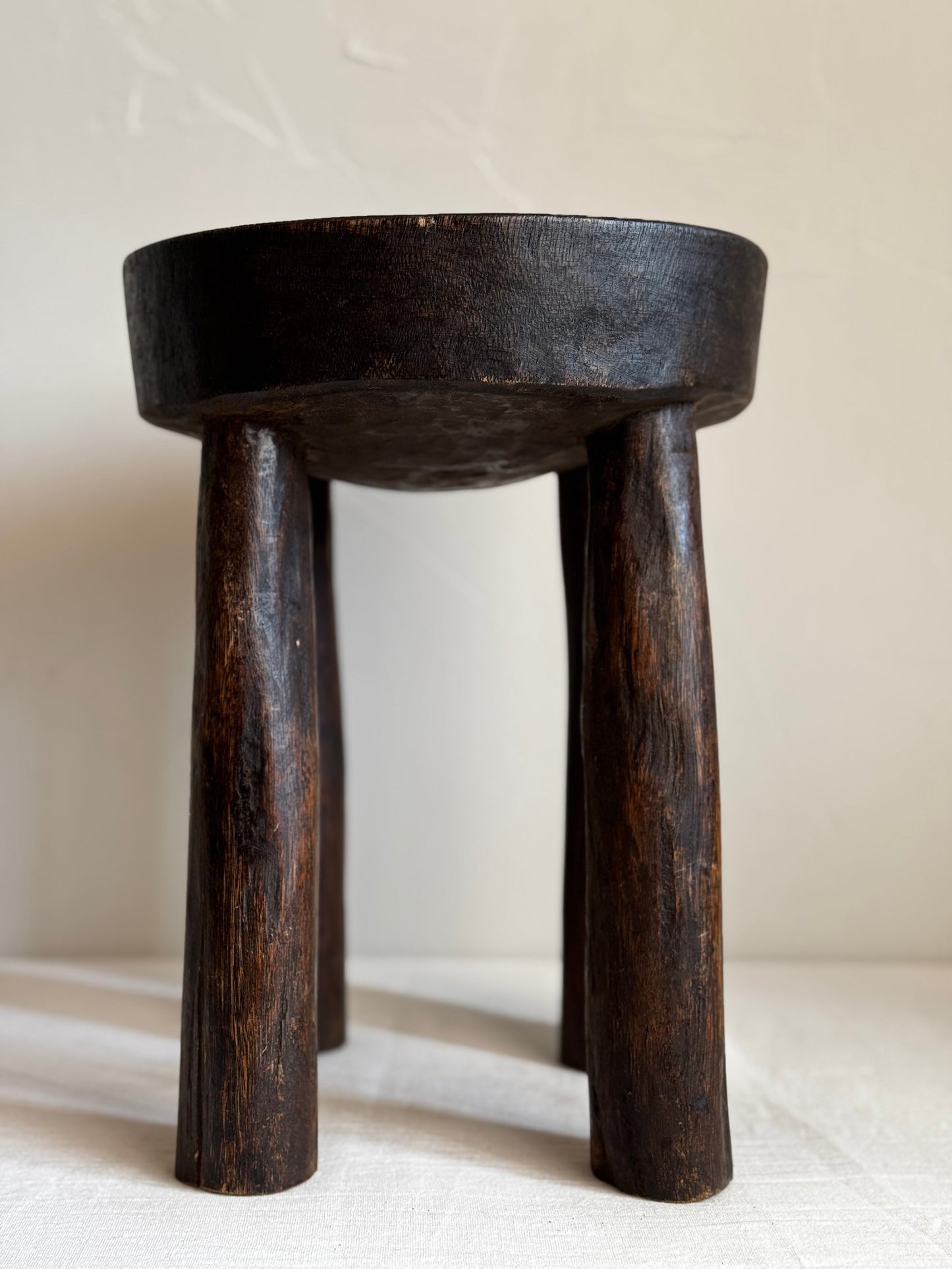 ROUND AFRICAN SENUFO STOOL No4