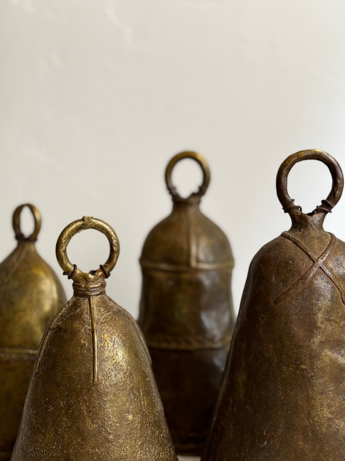 VINTAGE AFRICAN BRASS COW BELL
