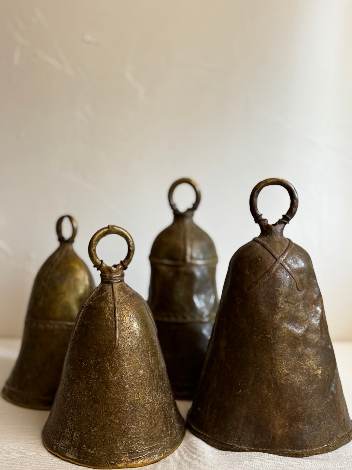 VINTAGE AFRICAN BRASS COW BELL