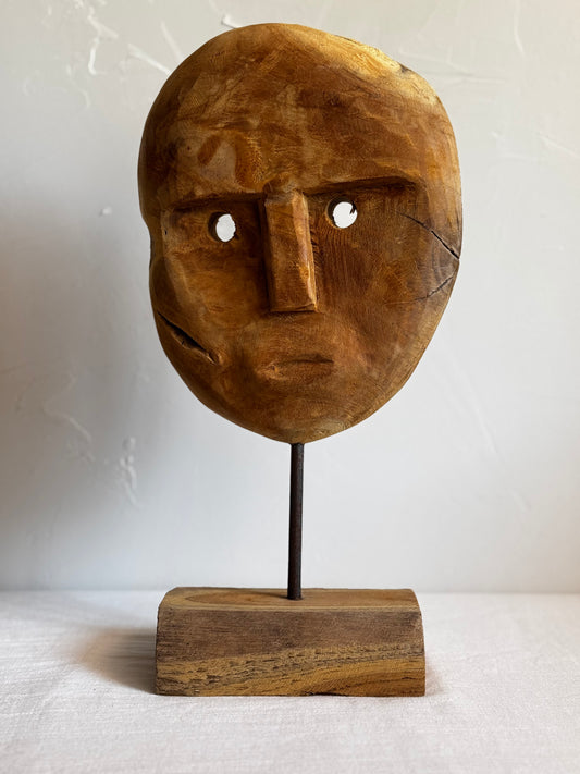 SUMBANESE TEAK MASK SCULPTURE No1
