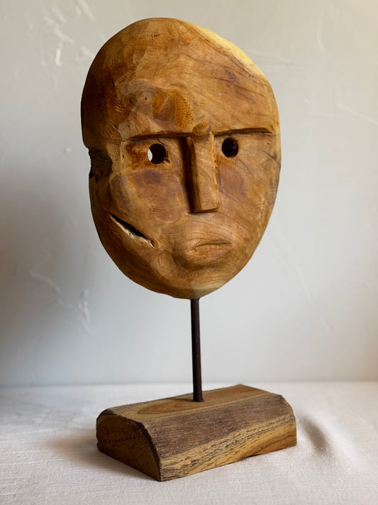SUMBANESE TEAK MASK SCULPTURE No1