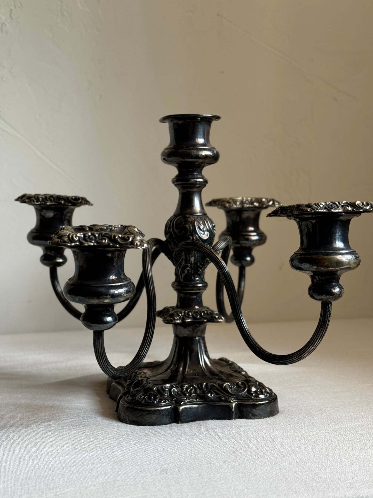 GORHAM 19TH CENTURY SILVER PLATED 5 ARM CANDELABRA