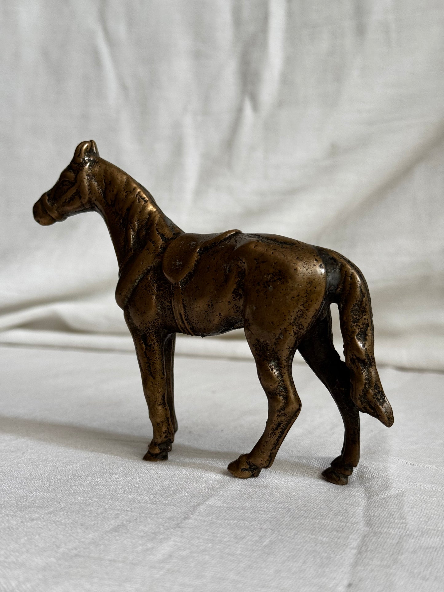VINTAGE SMALL ARGENTINIAN BRASS HORSE