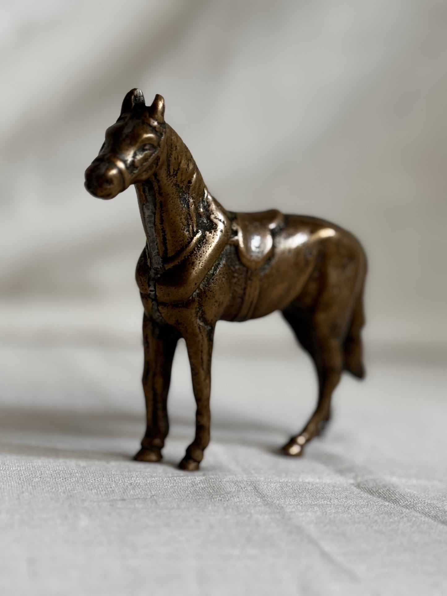 VINTAGE SMALL ARGENTINIAN BRASS HORSE