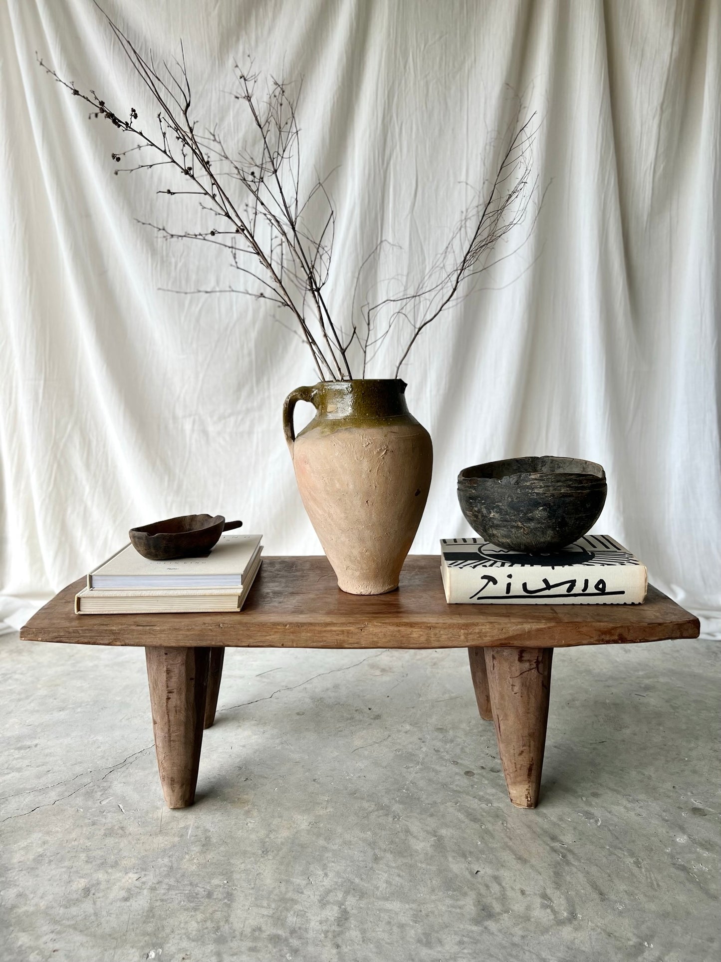 VINTAGE AFRICAN SENUFO COFFEE TABLE or BENCH