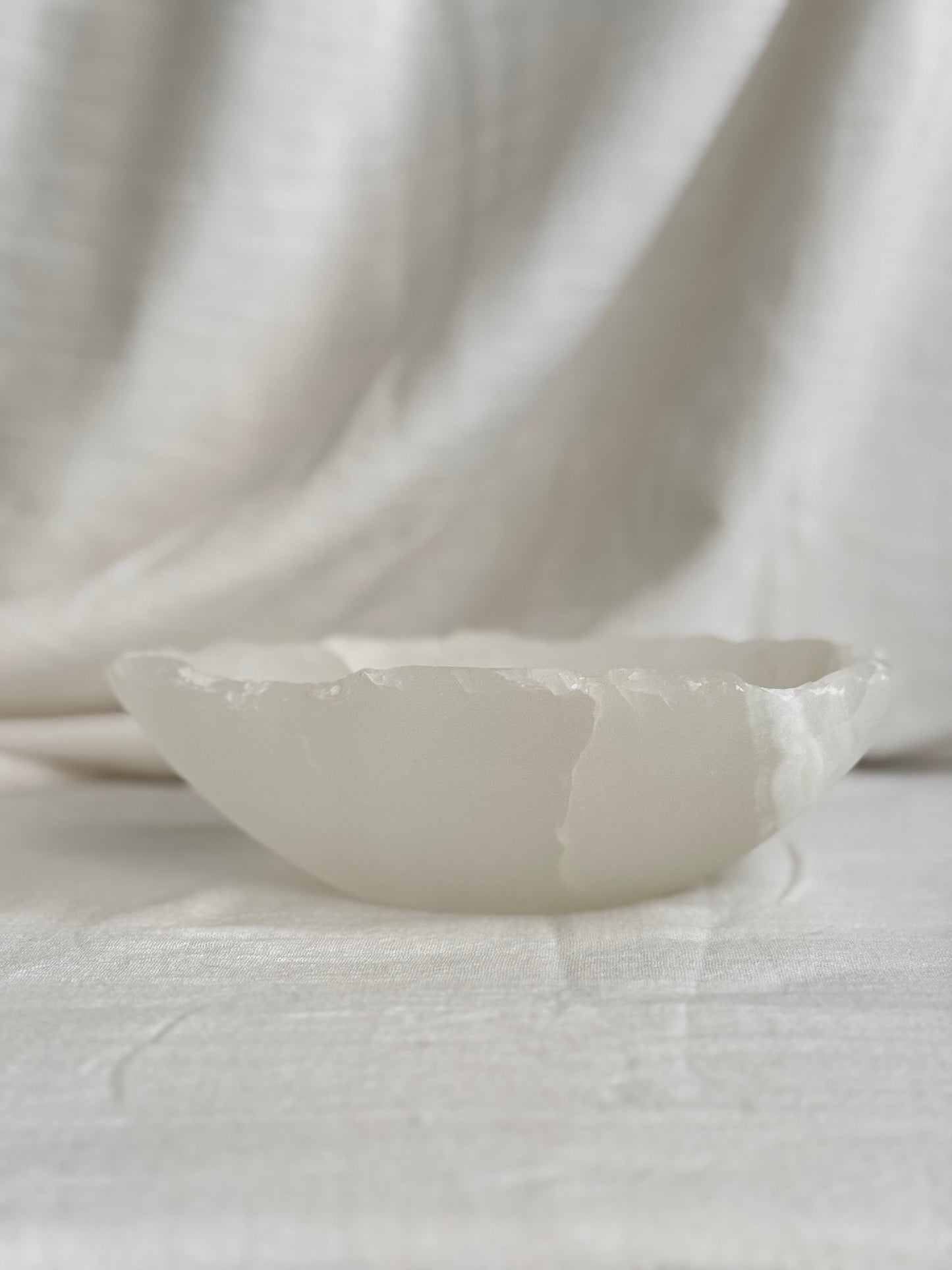 WHITE ONYX STONE BOWL