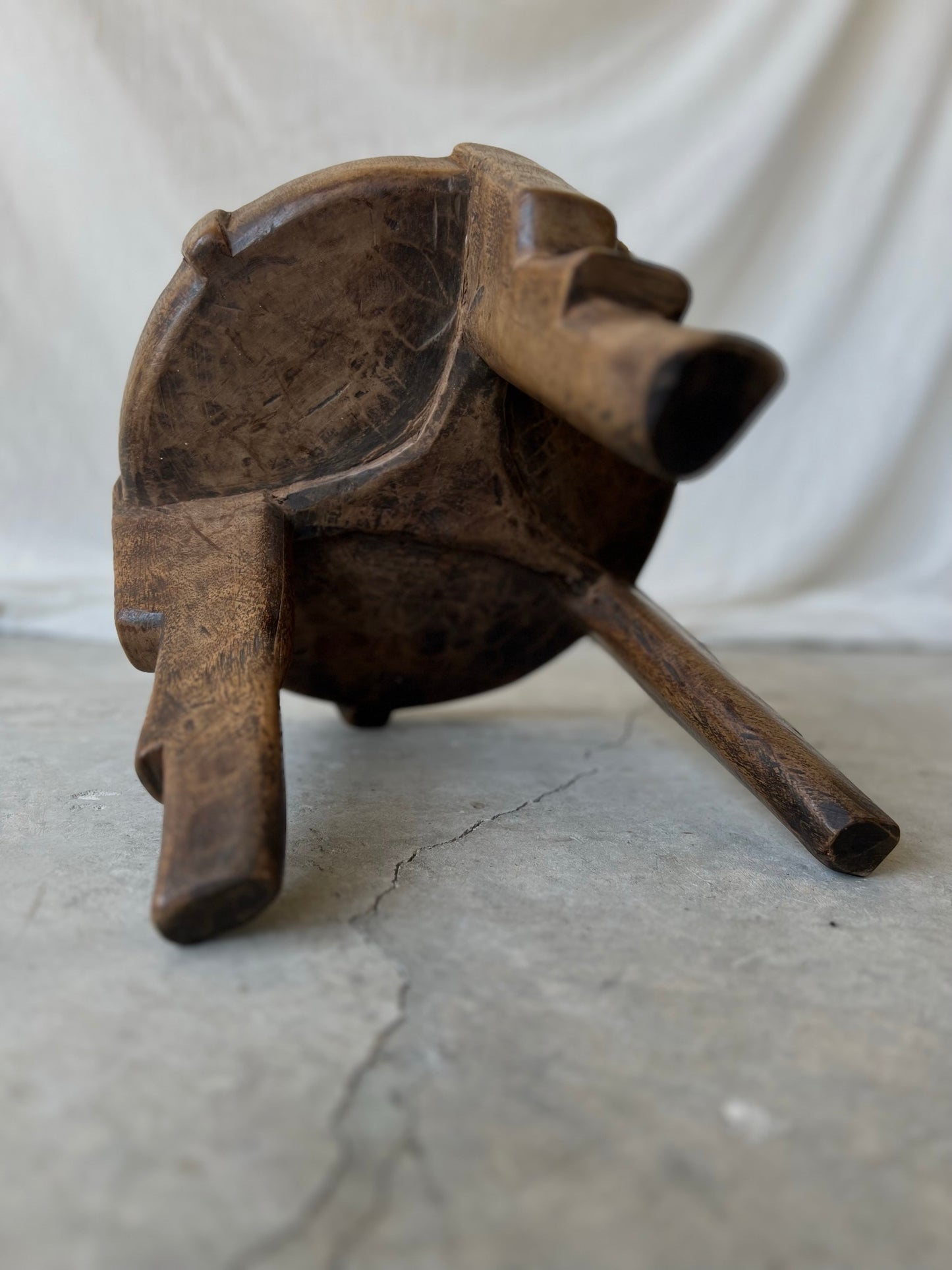 VINTAGE AFRICAN HEHE STOOL No1 Exclusive