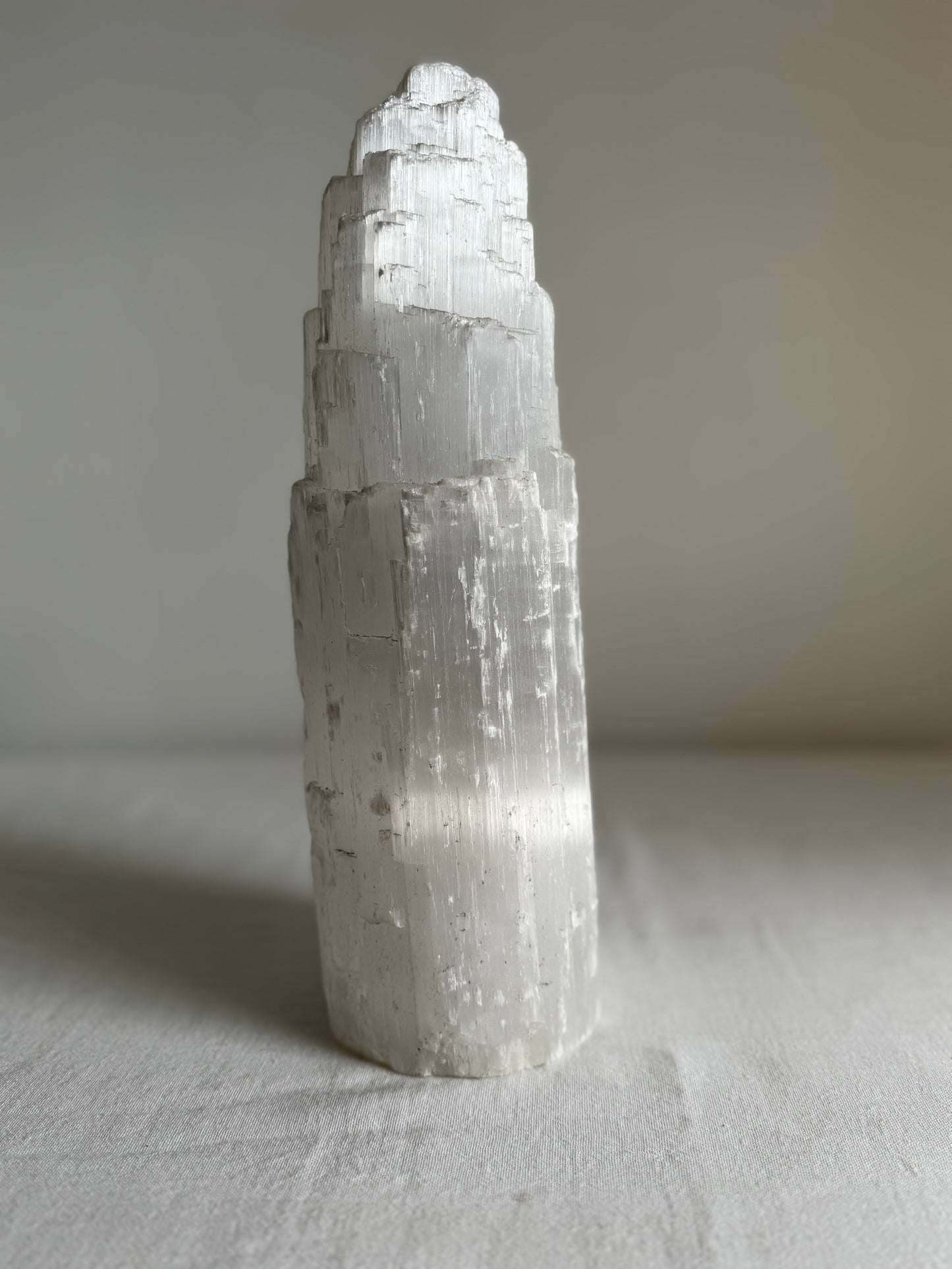 NATURAL SELENITE TOWER CRYSTAL