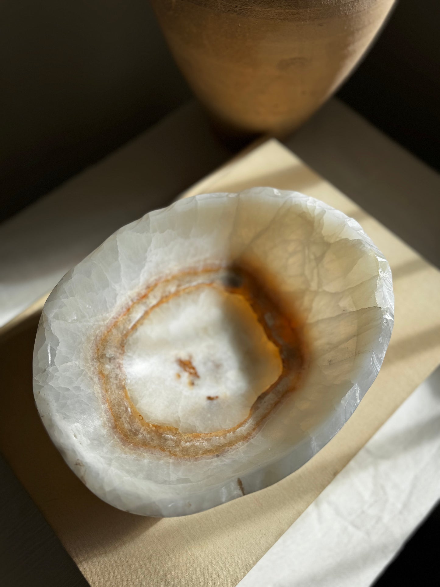 AMBER ONYX BOWL No1