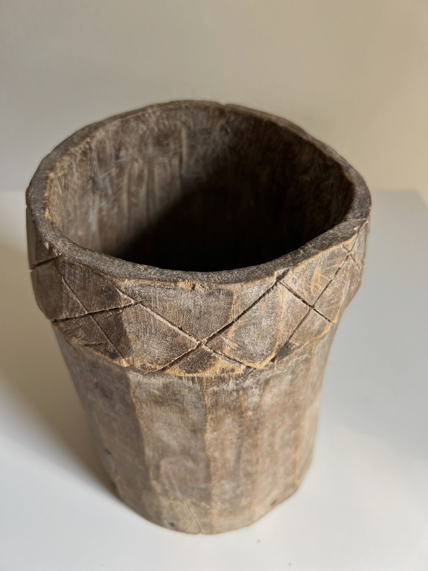 VINTAGE TURKISH WOODEN POT No1