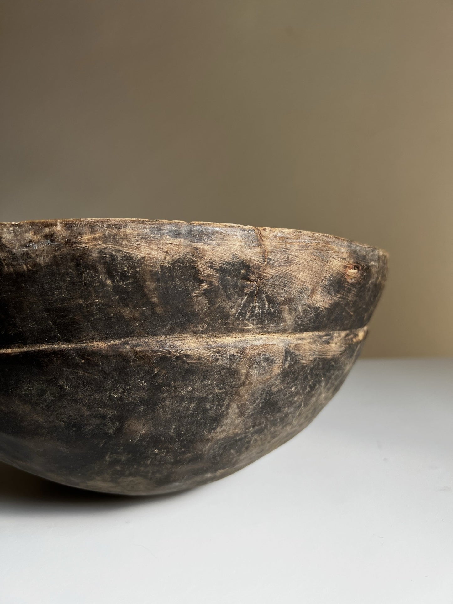 VINTAGE AFRICAN MILK BOWL No2