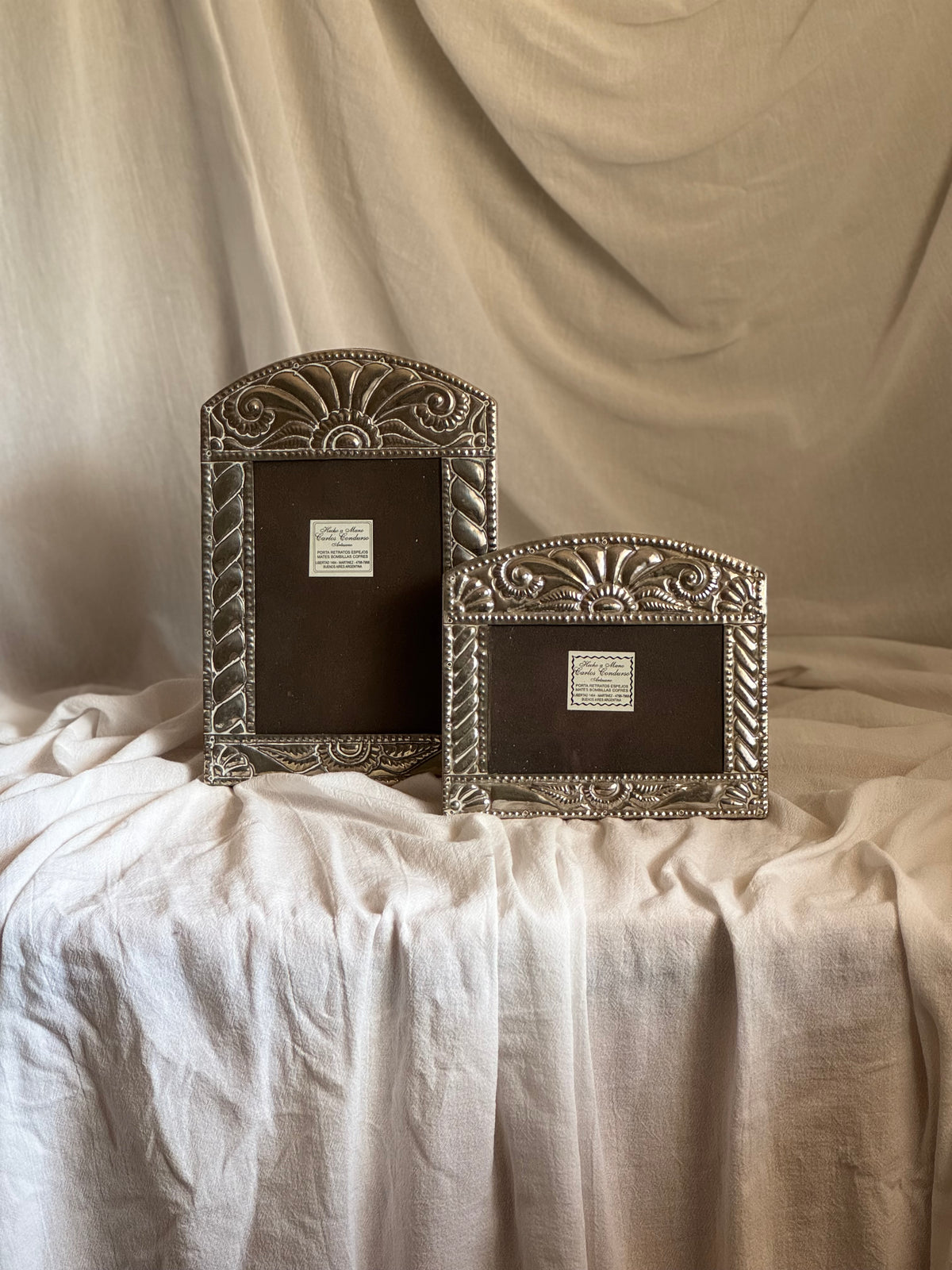 VINTAGE ARGENTINIAN ALPACA-SILVER  PHOTO FRAME BY CARLOS CONDURSO