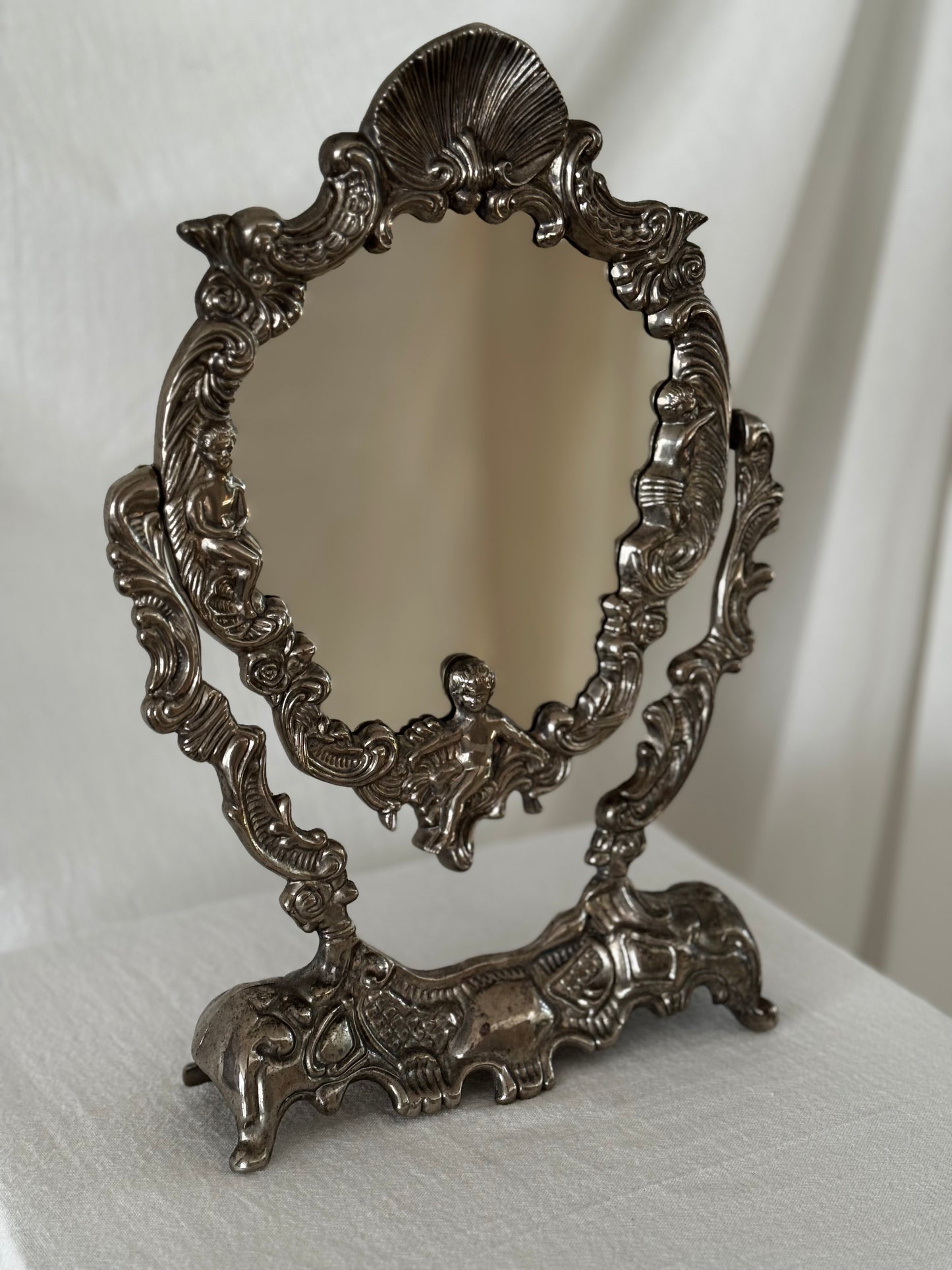 VINTAGE FRENCH VICTORIAN VANITY MIRROR