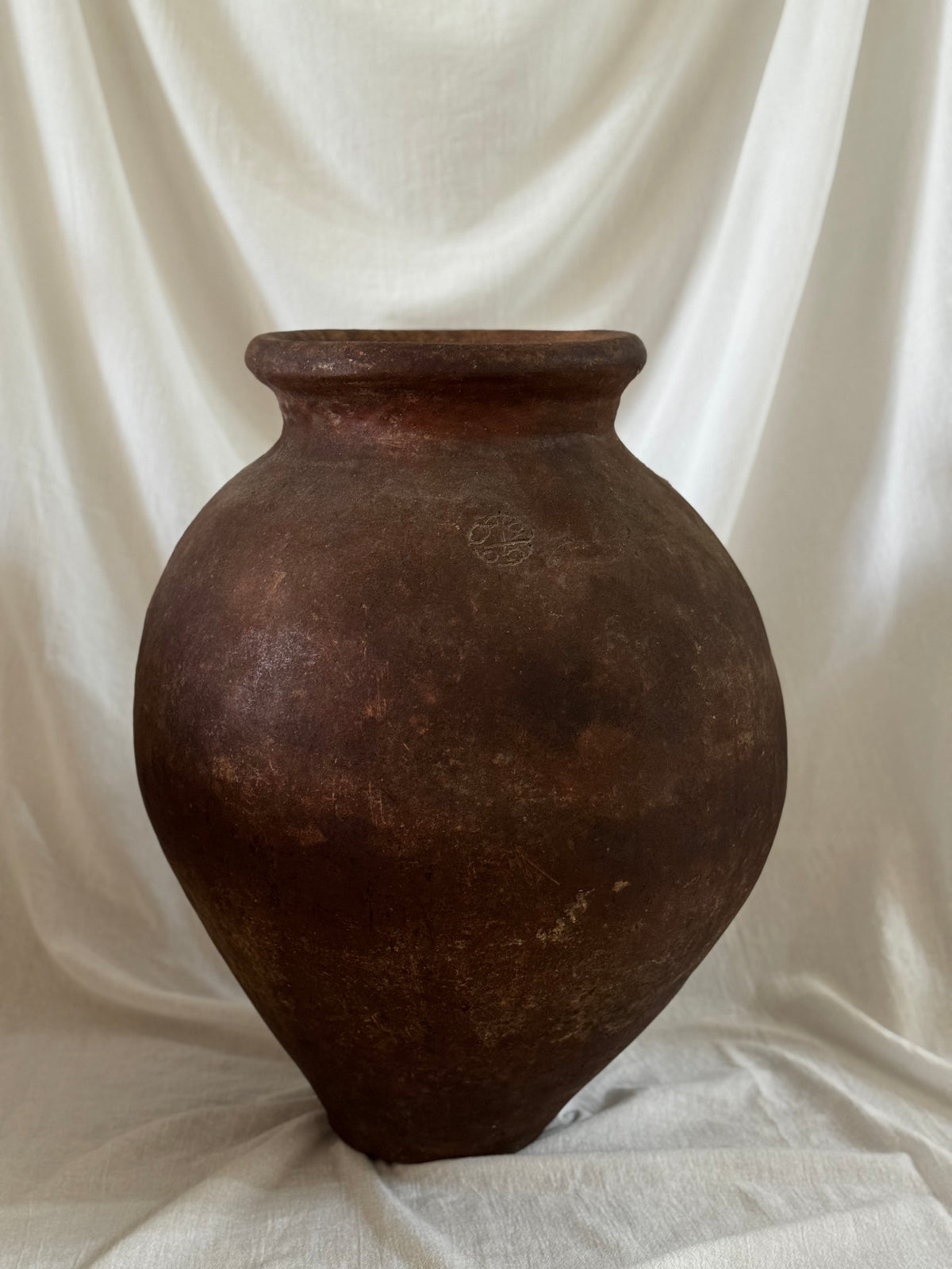 VINTAGE OLIVE JAR 23"H