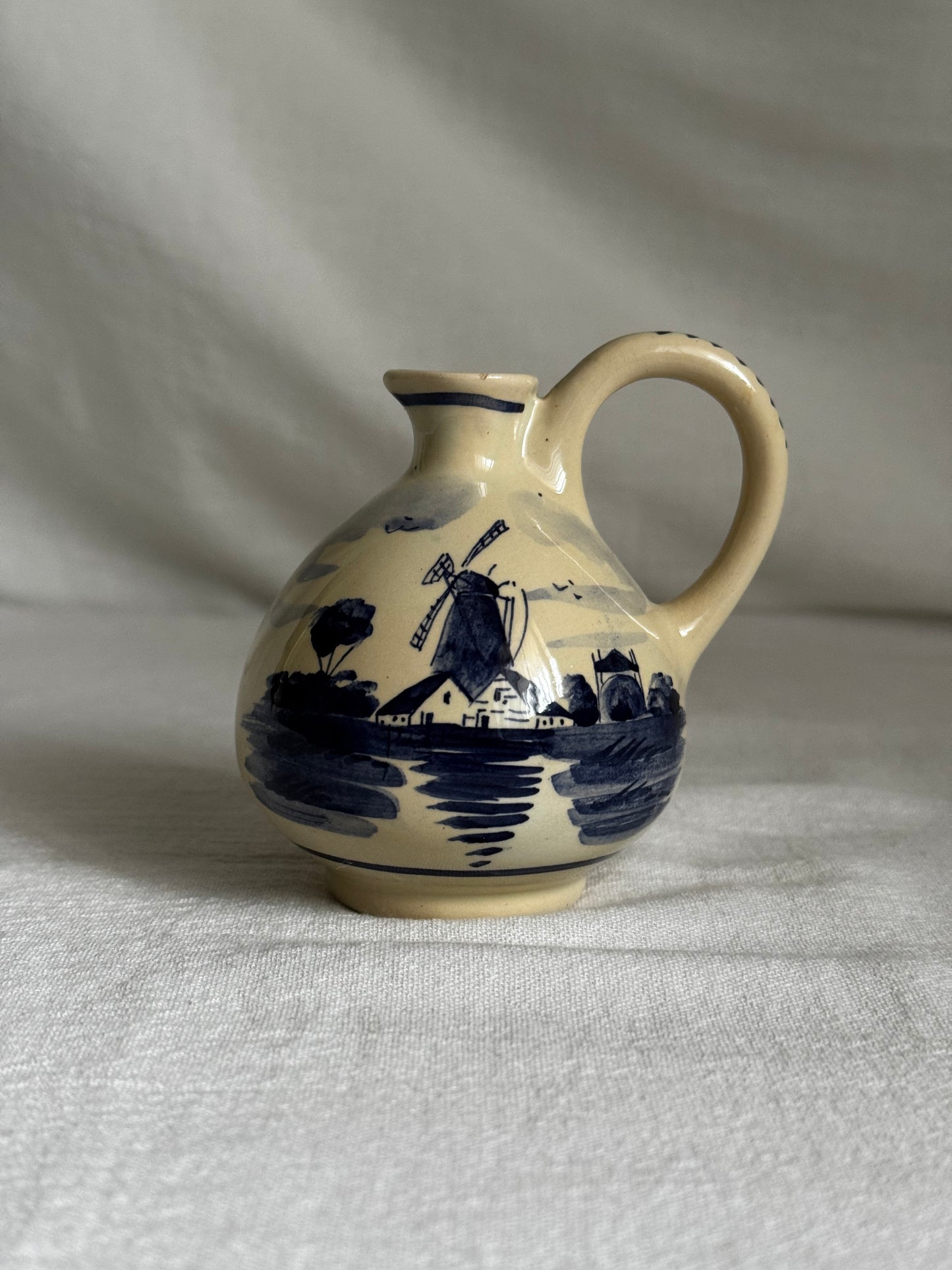VINTAGE DELFT HOLLAND SMALL PITCHER