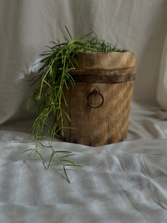 VINTAGE TURKISH WOODEN POT No3