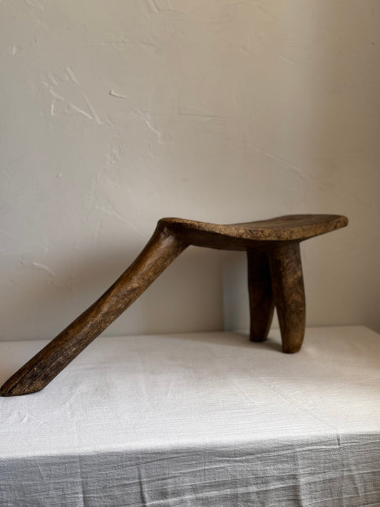 VINTAGE LARGE LOBI TRIPOD STOOL No4