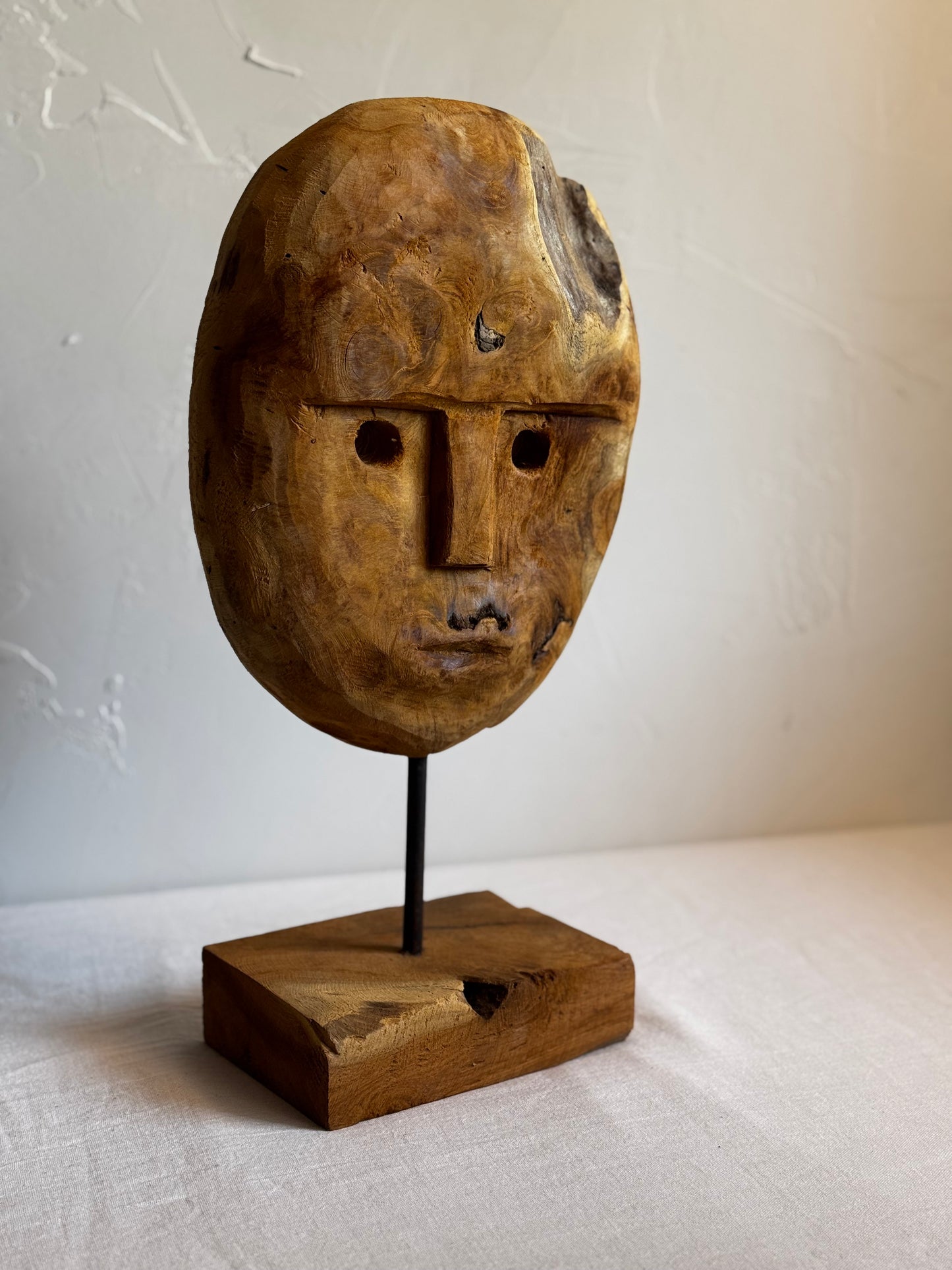 SUMBANESE TEAK MASK SCULPTURE No3