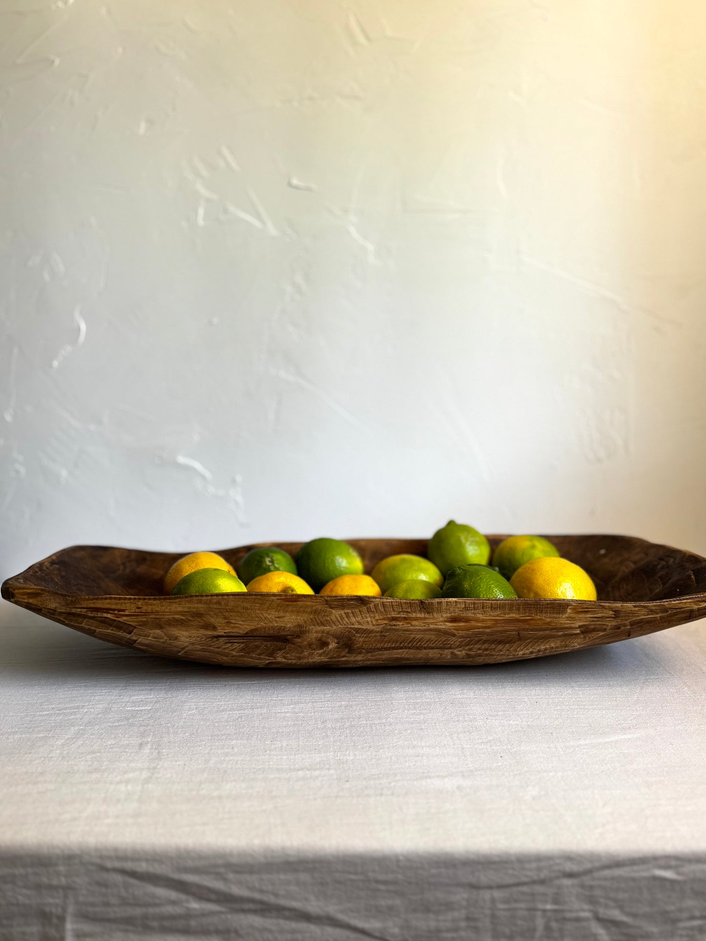 LARGE WOODEN DOUGH BOWL