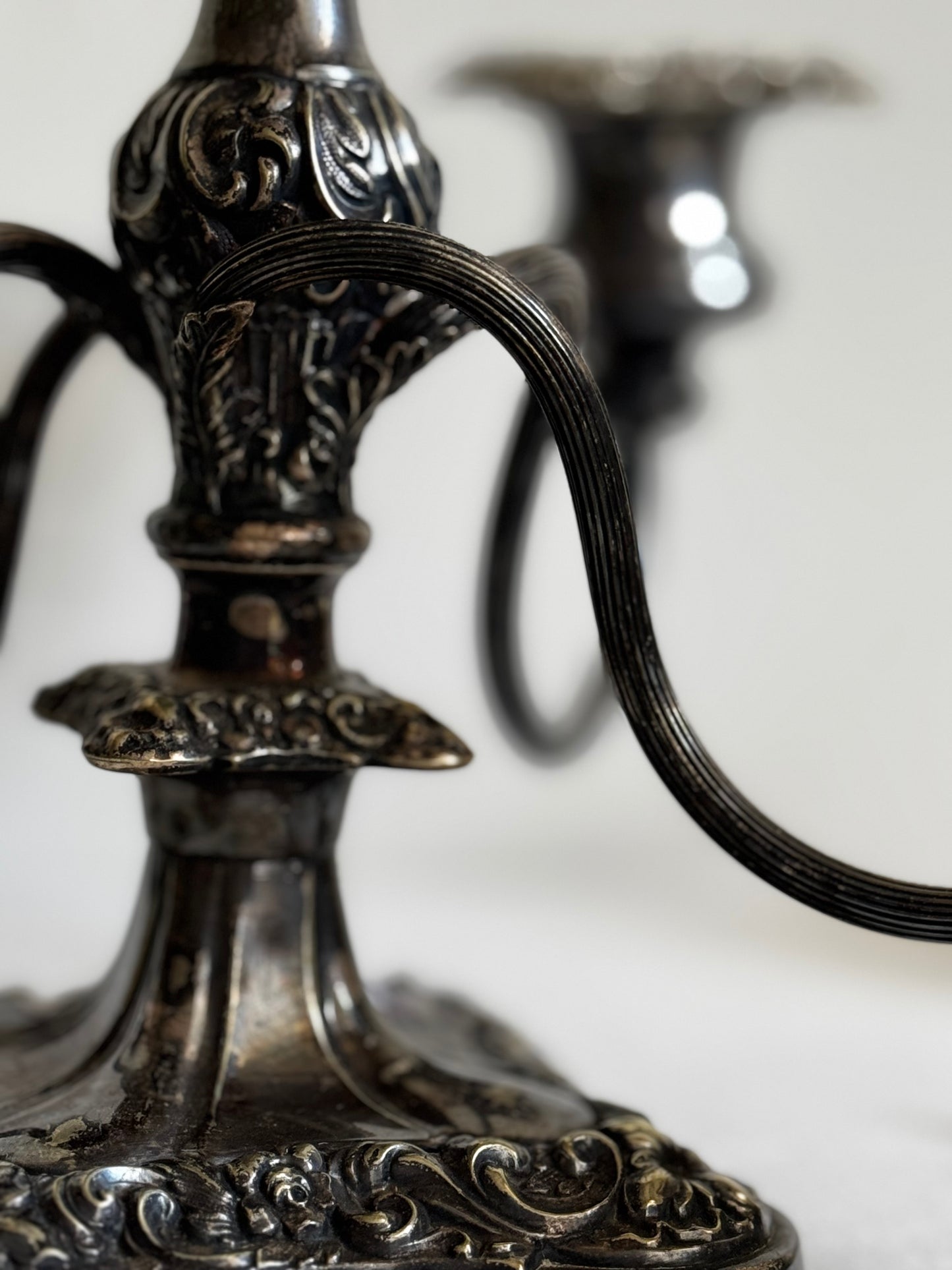 GORHAM 19TH CENTURY SILVER PLATED 5 ARM CANDELABRA