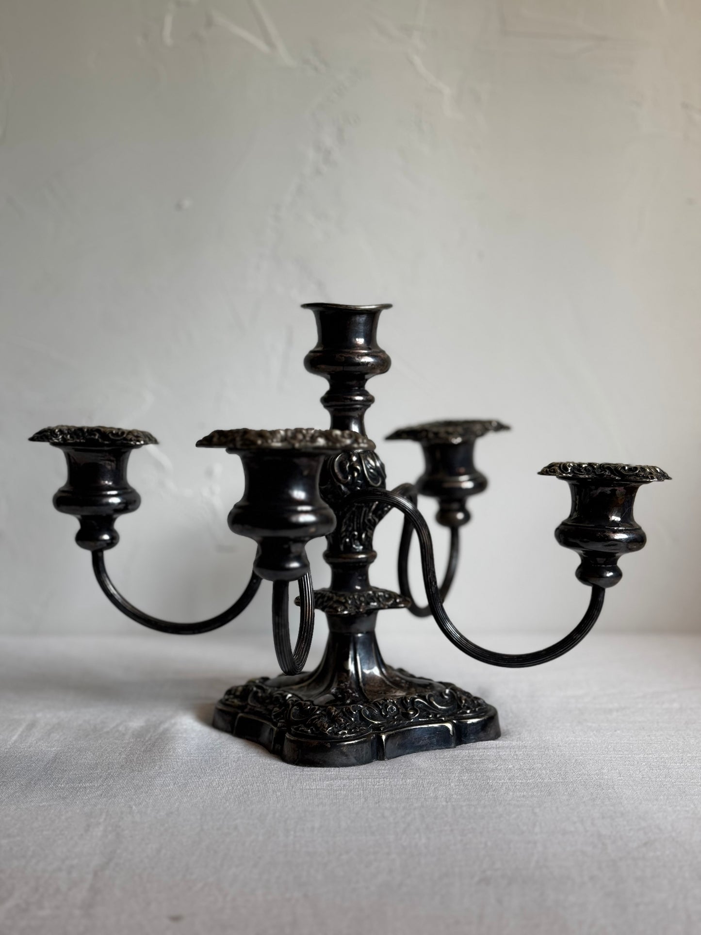 GORHAM 19TH CENTURY SILVER PLATED 5 ARM CANDELABRA