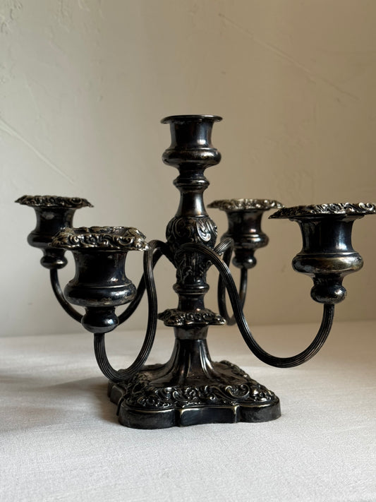 GORHAM 19TH CENTURY SILVER PLATED 5 ARM CANDELABRA