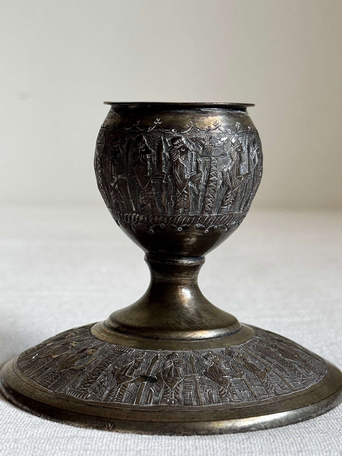 VINTAGE PERSIAN CANDLE HOLDER PAIR