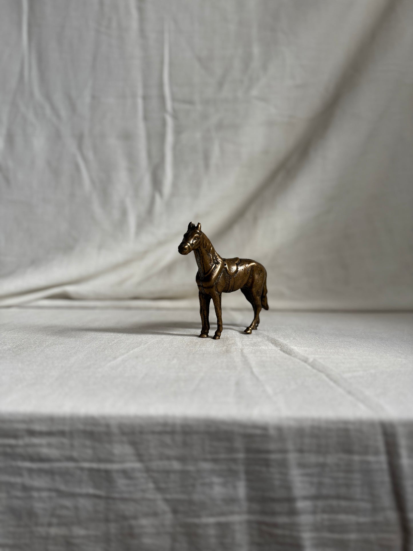 VINTAGE SMALL ARGENTINIAN BRASS HORSE