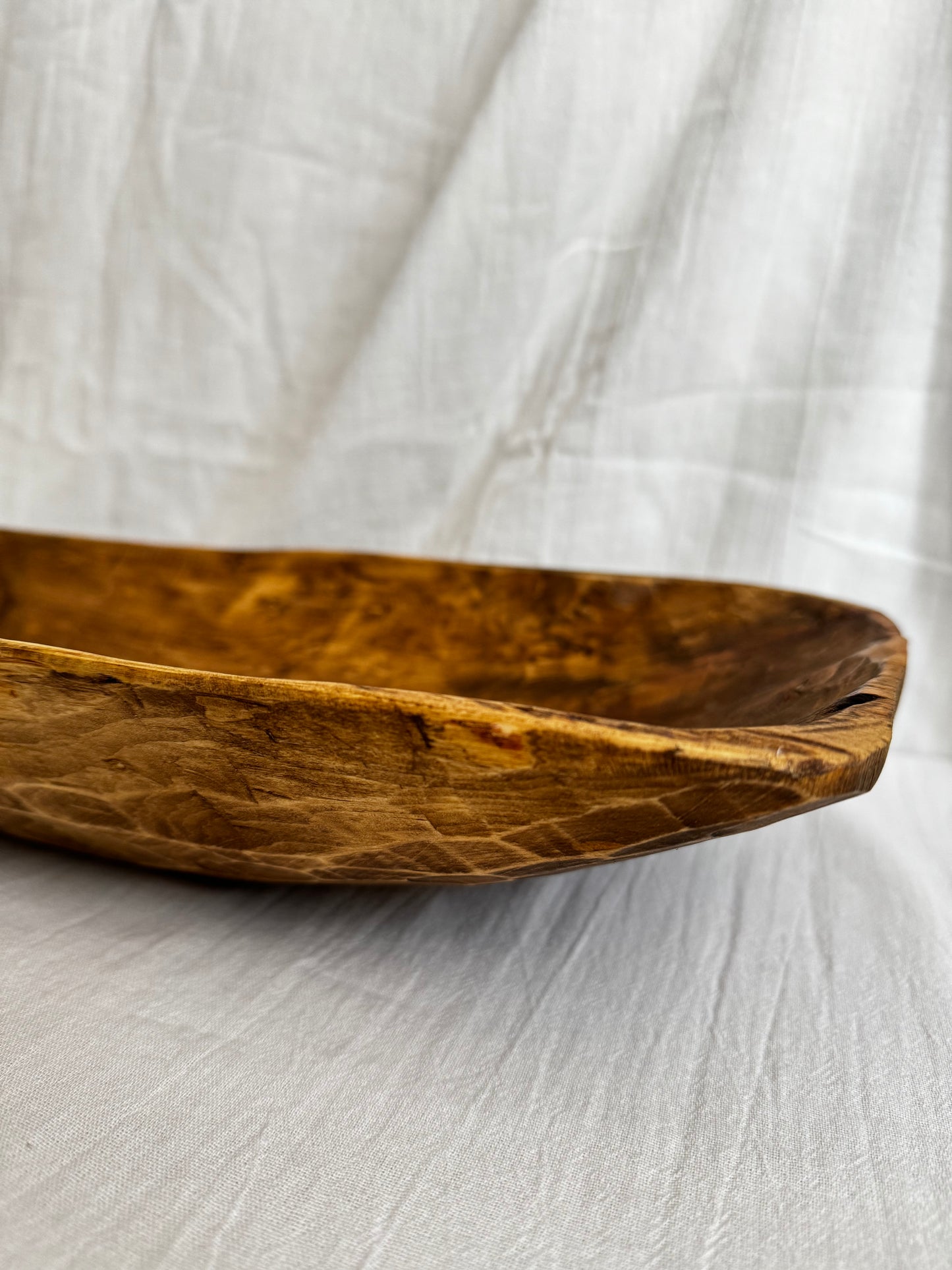 LARGE WOODEN DOUGH BOWL