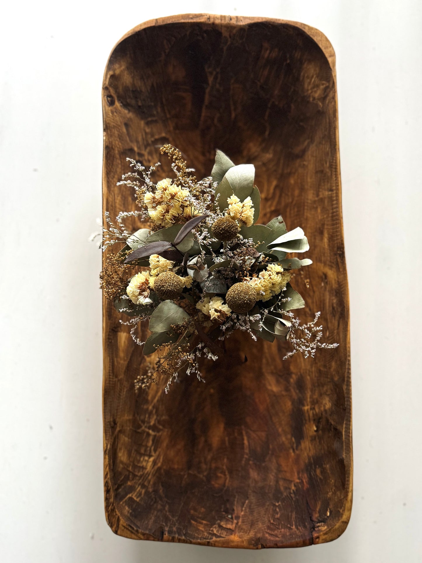 LARGE WOODEN DOUGH BOWL