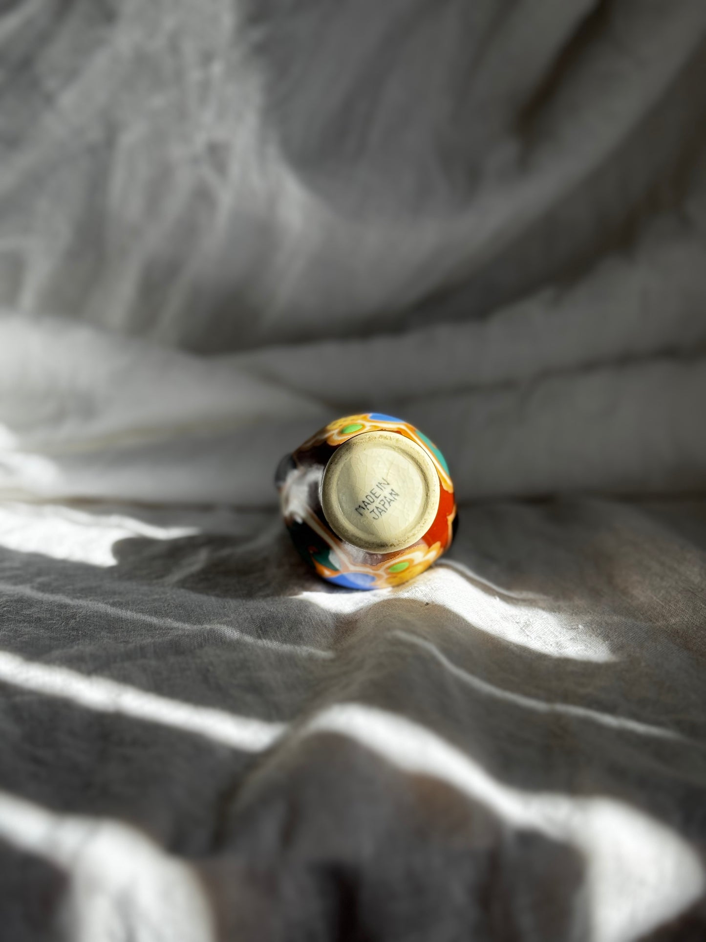 VINTAGE JAPANESE GOUDA POTTERY VASE