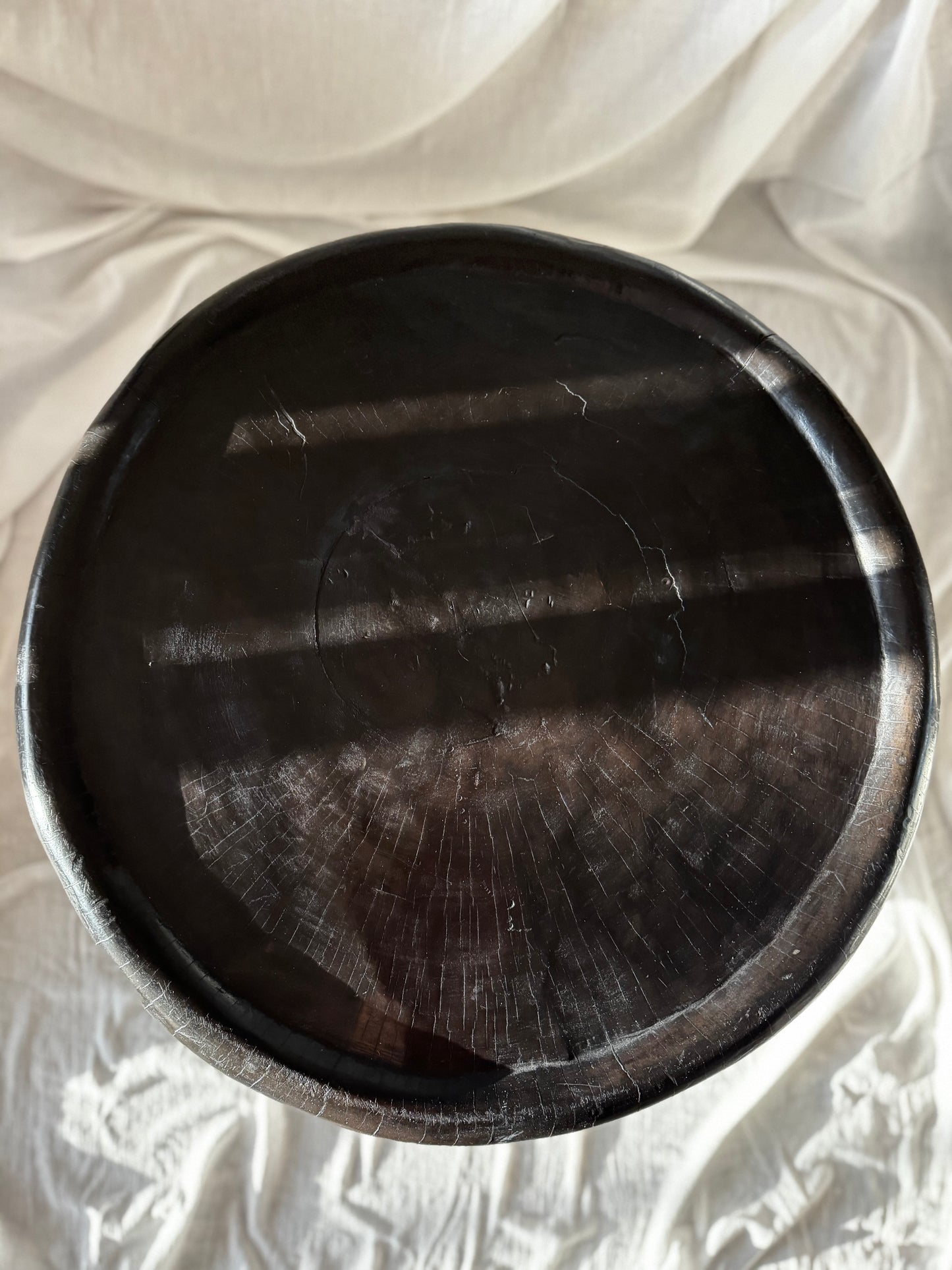 VINTAGE MEDIUM BAMILEKE KING STOOL or COFFEE TABLE