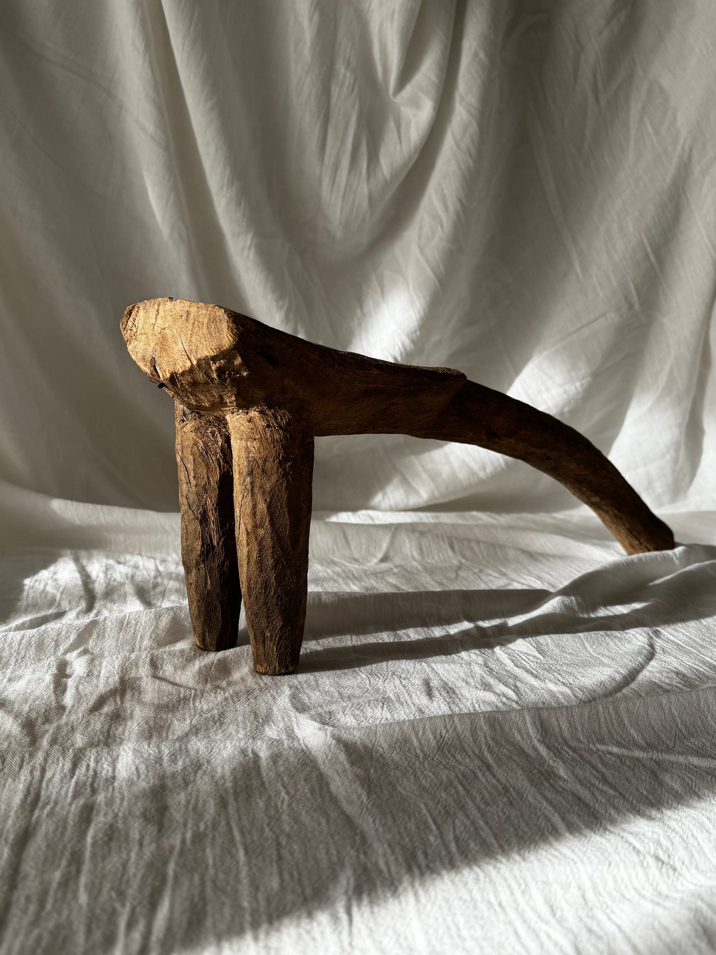 VINTAGE MEDIUM LOBI TRIPOD STOOL No3