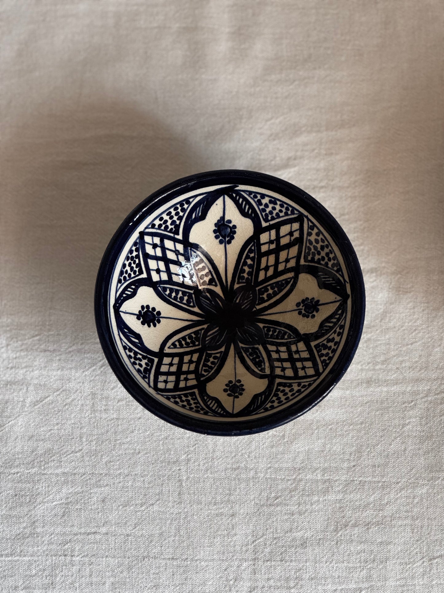MOROCCAN FEZ BLUE & WHITE BOWL SET OF 2