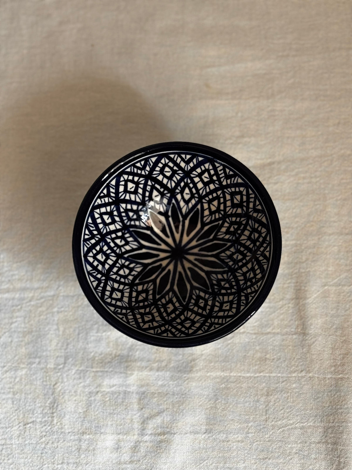 MOROCCAN FEZ BLUE & WHITE BOWL SET OF 2