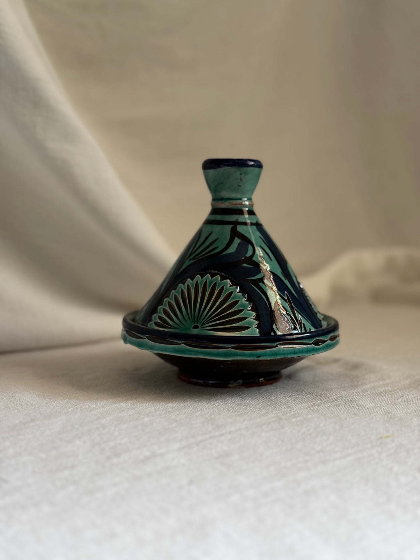 MOROCCAN SERVING TAGINE TURQUOISE
