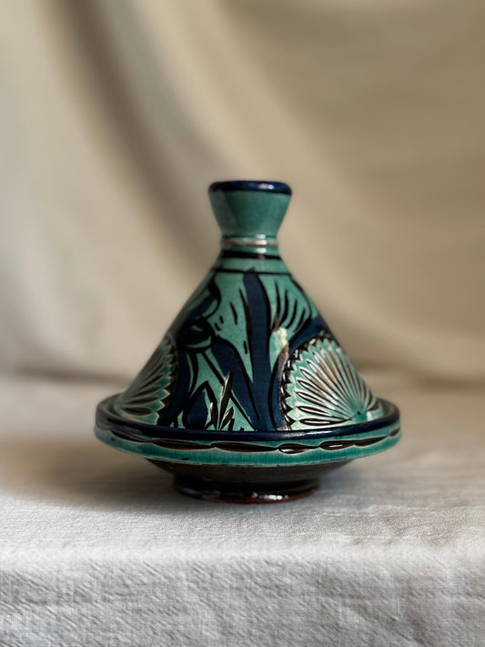 MOROCCAN SERVING TAGINE TURQUOISE
