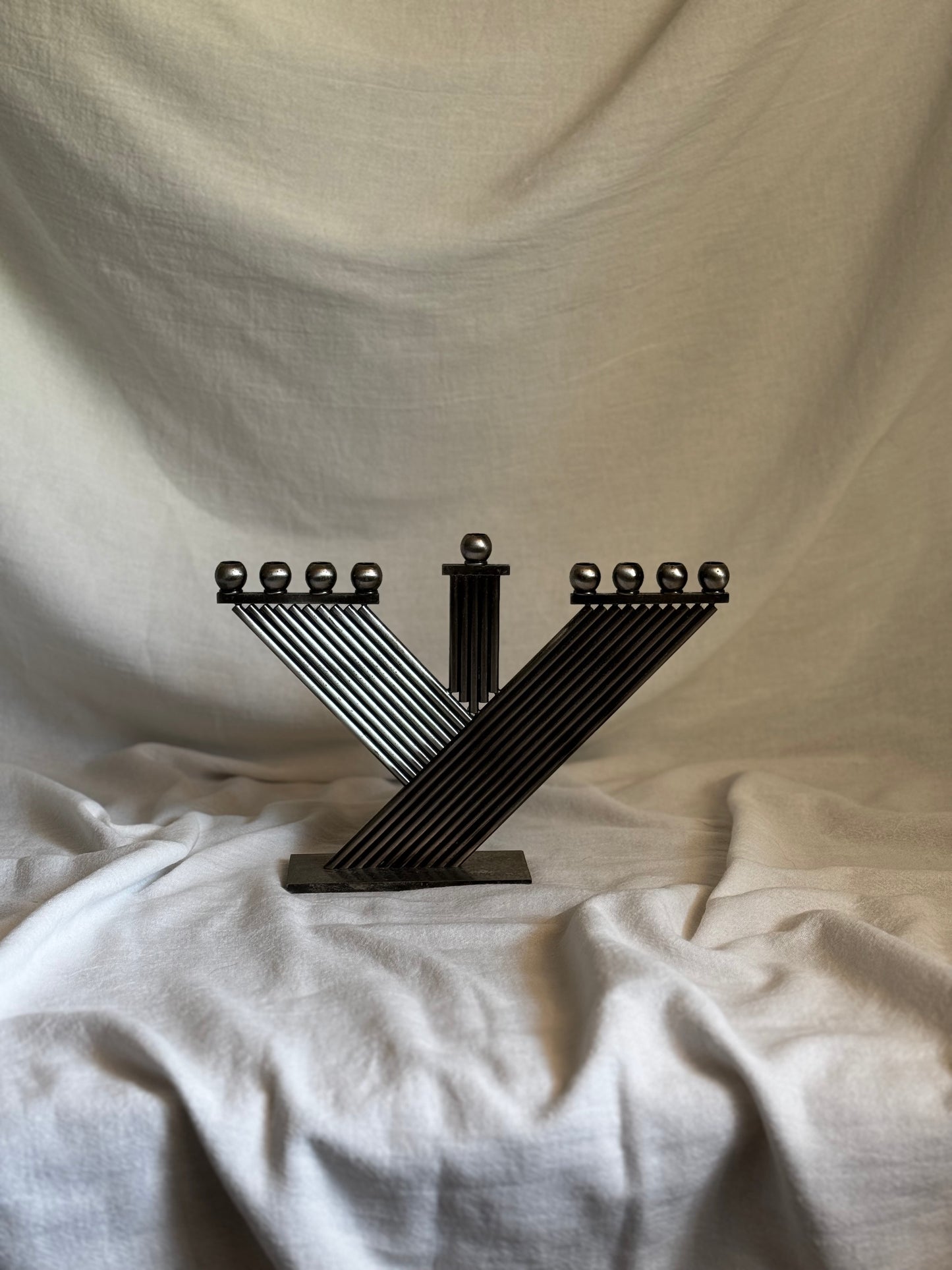 VINTAGE KARSHI HANUKKAH MENORAH