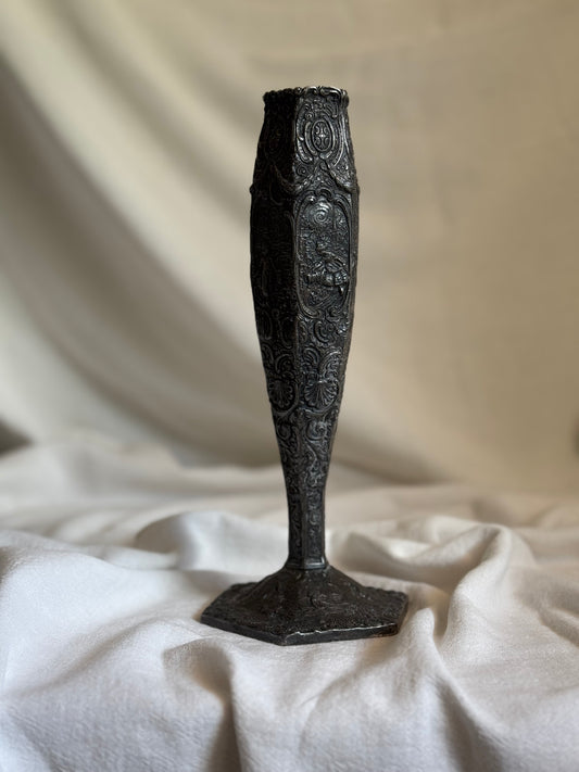 VINTAGE VICTORIAN SILVER-PLATED VASE BY WEIDLICH BROTHERS