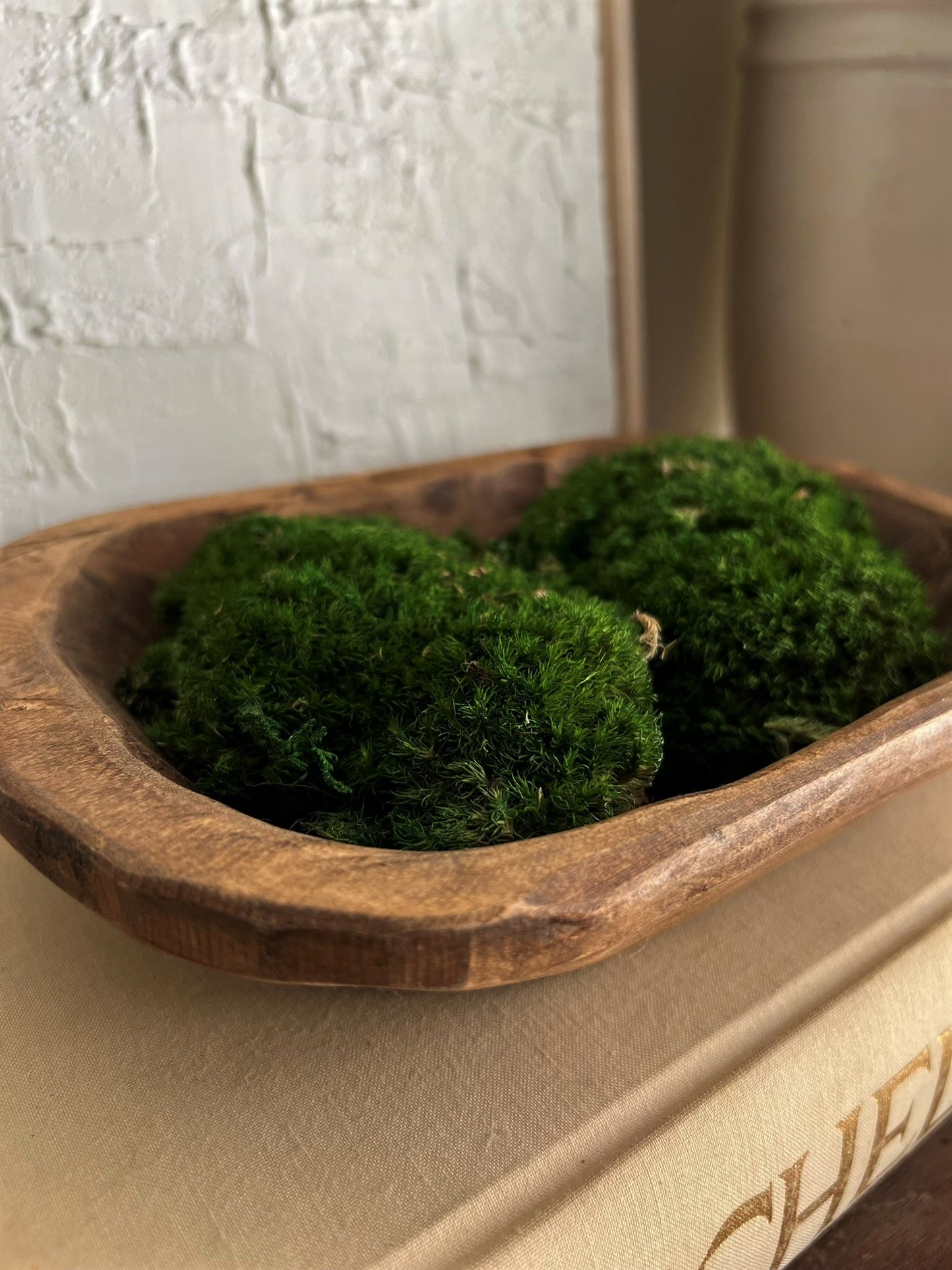 SMALL WOODEN DOUGH BOWL