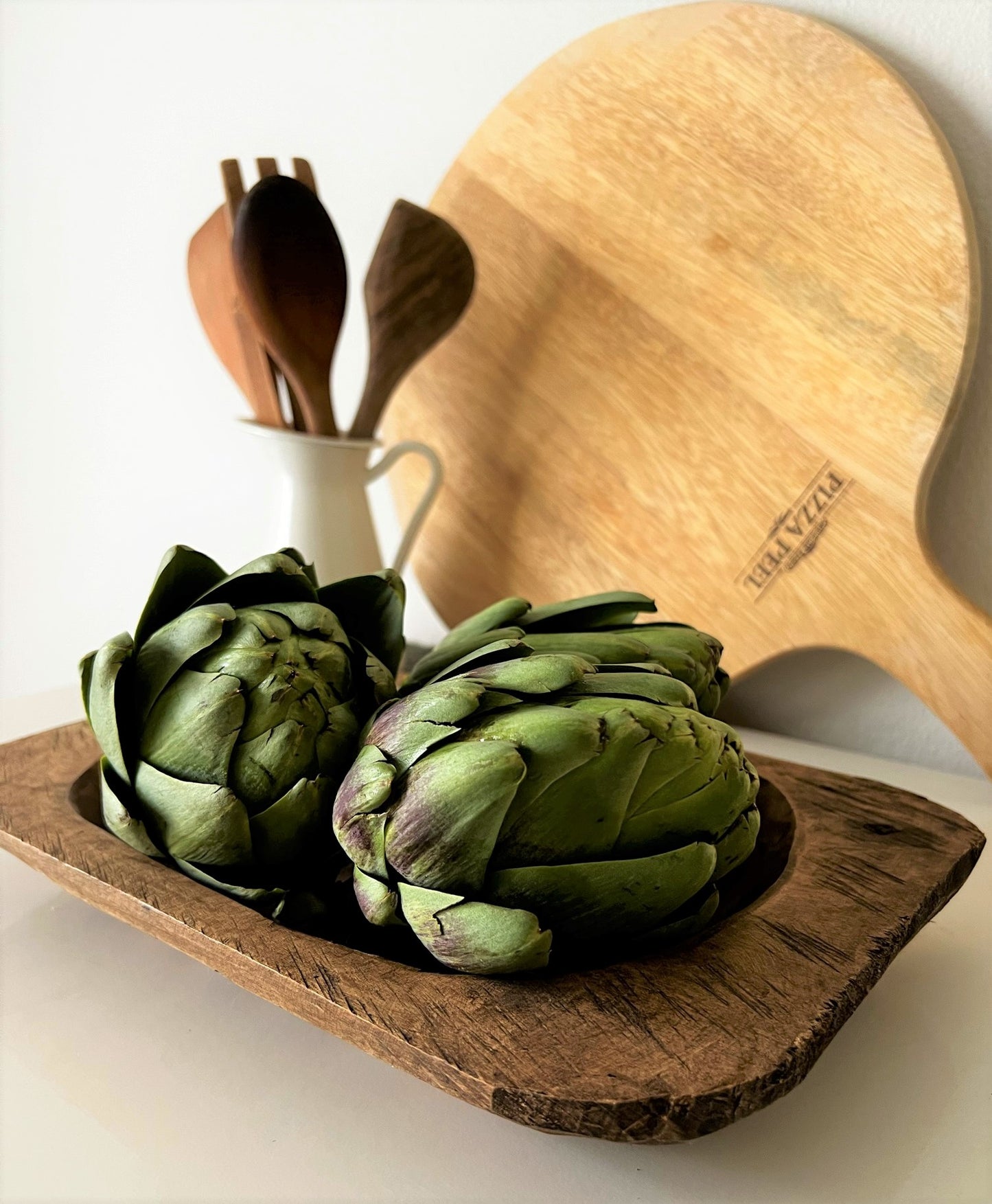 MEDIUM WOODEN DOUGH BOWL