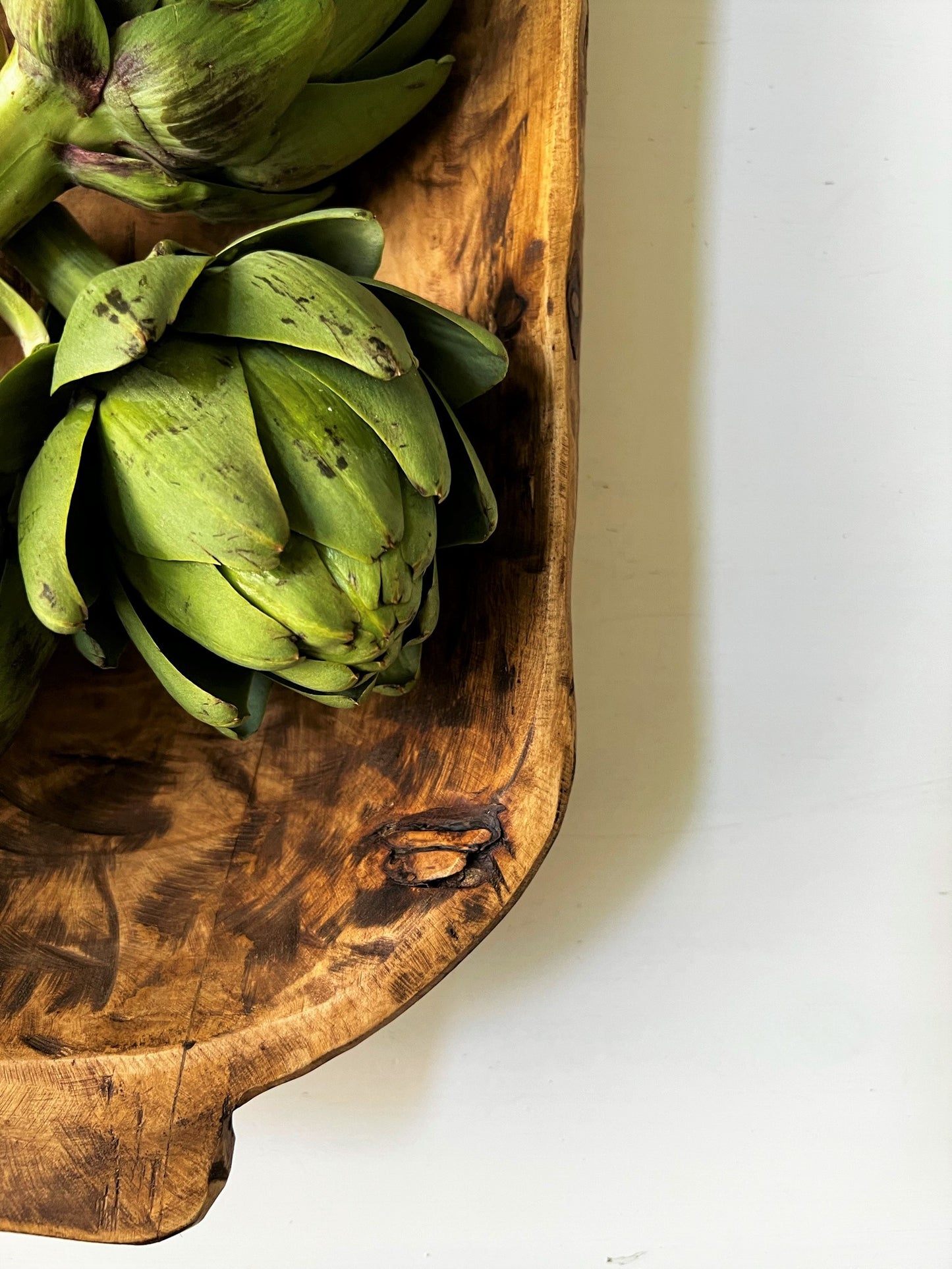 LARGE DUCK WOODEN DOUGH BOWL