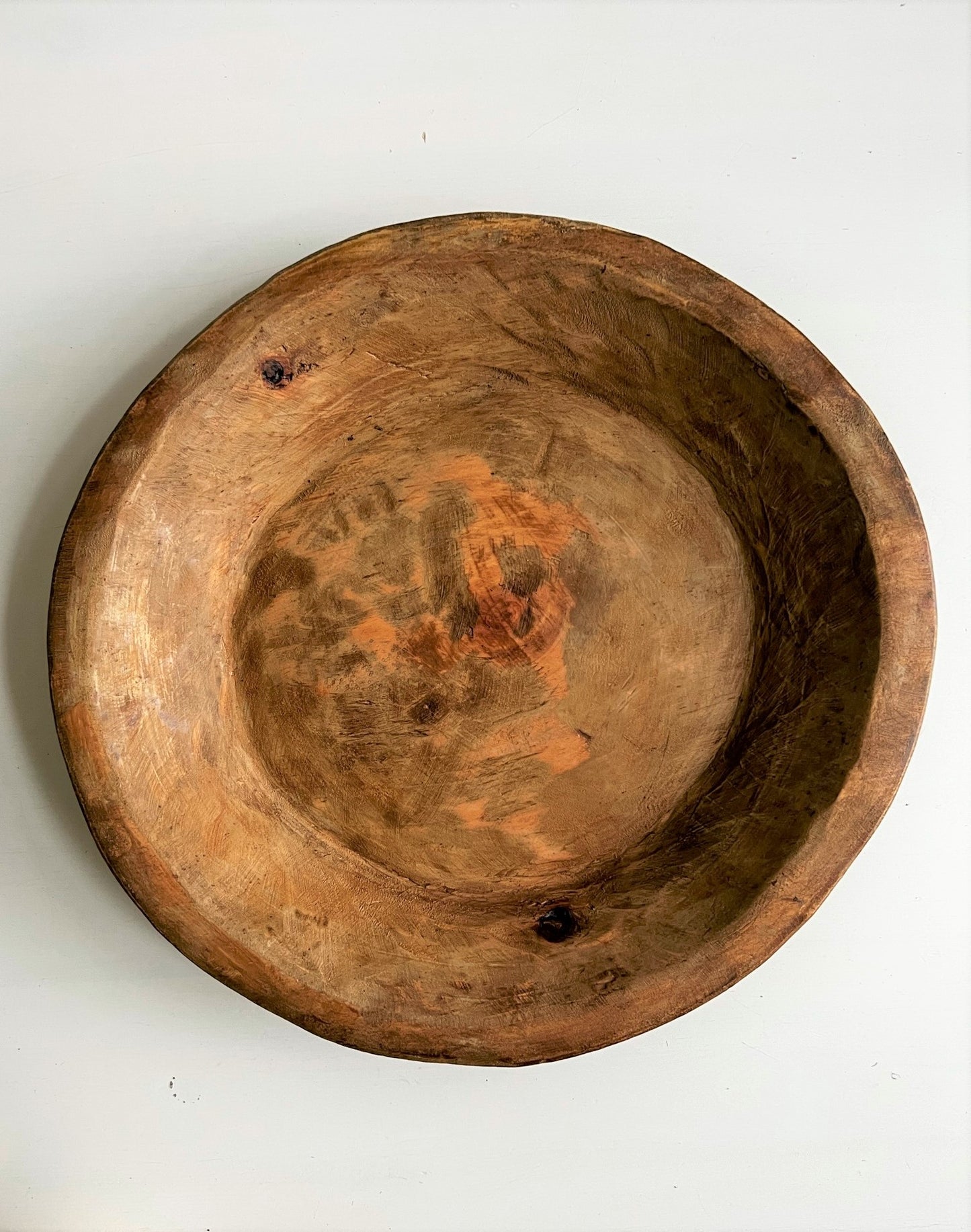 ROUND WOODEN DOUGH BOWL