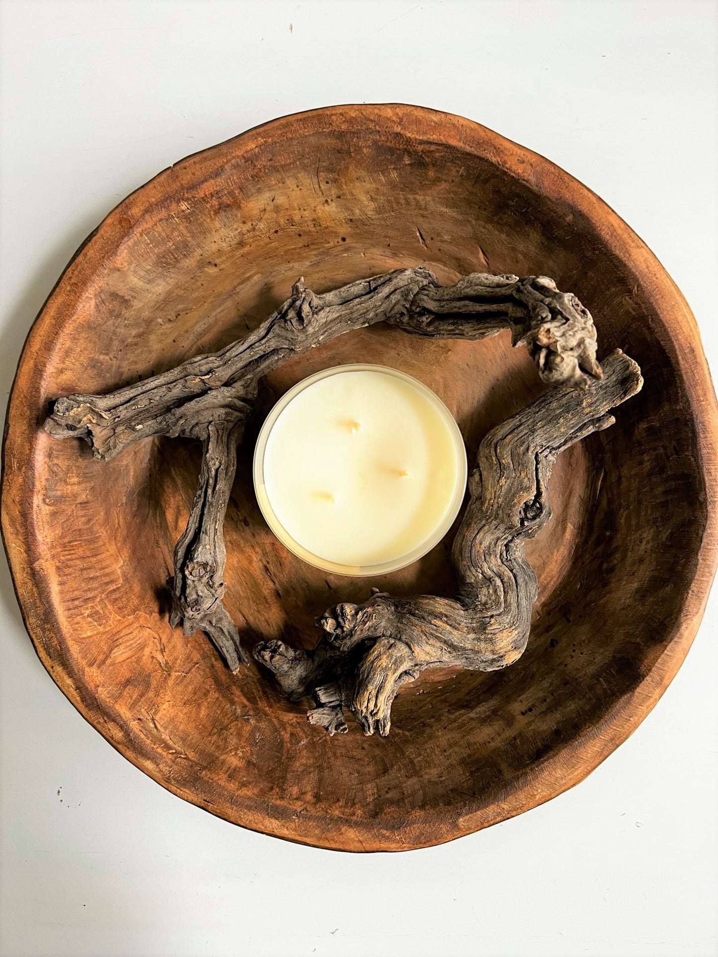 ROUND WOODEN DOUGH BOWL